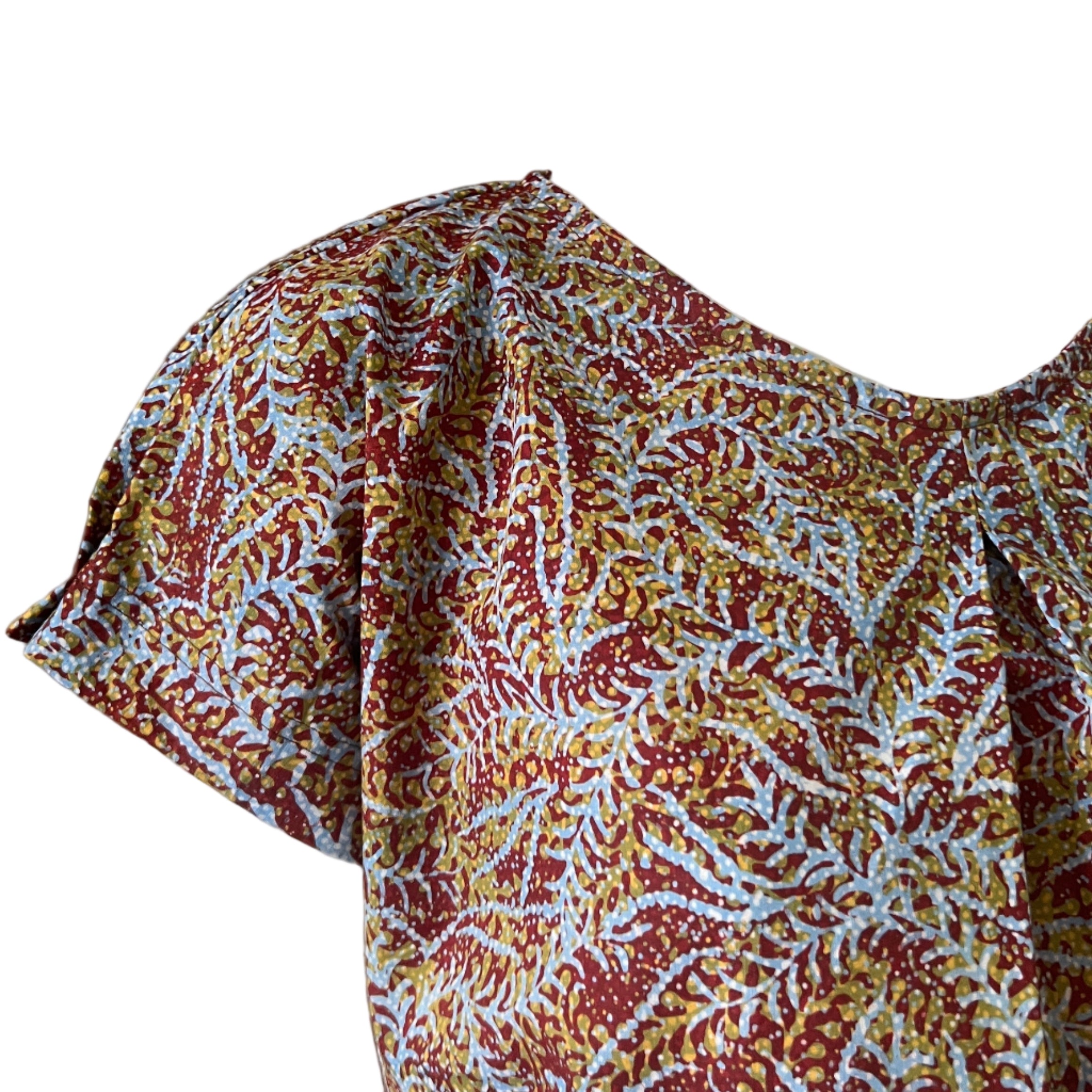 V Neck Tuck Dress - XS