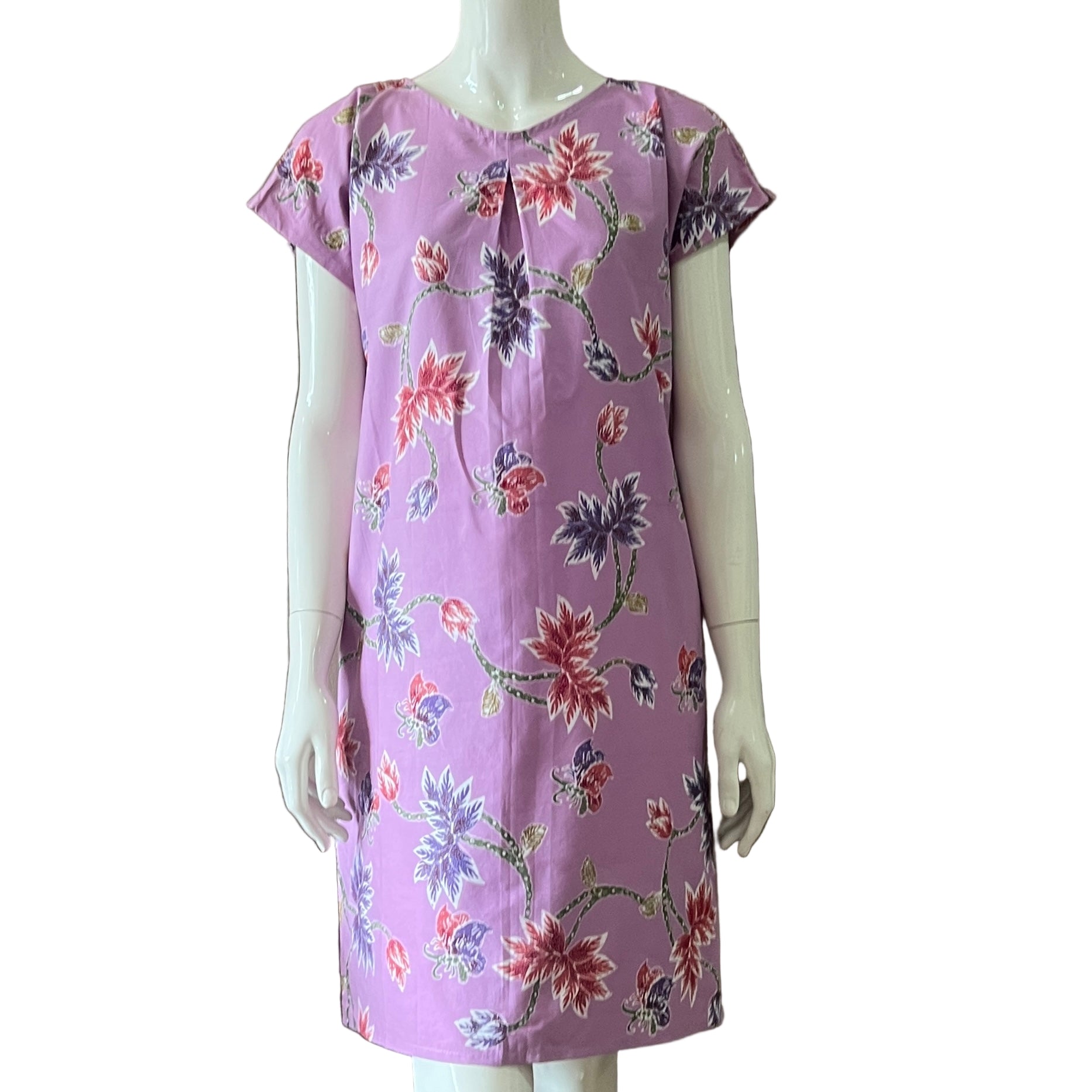 V Neck Tuck Dress - XS