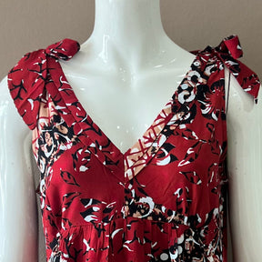 Ribbon Shoulder Maxi Dress - S