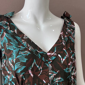 Ribbon Shoulder Maxi Dress - M