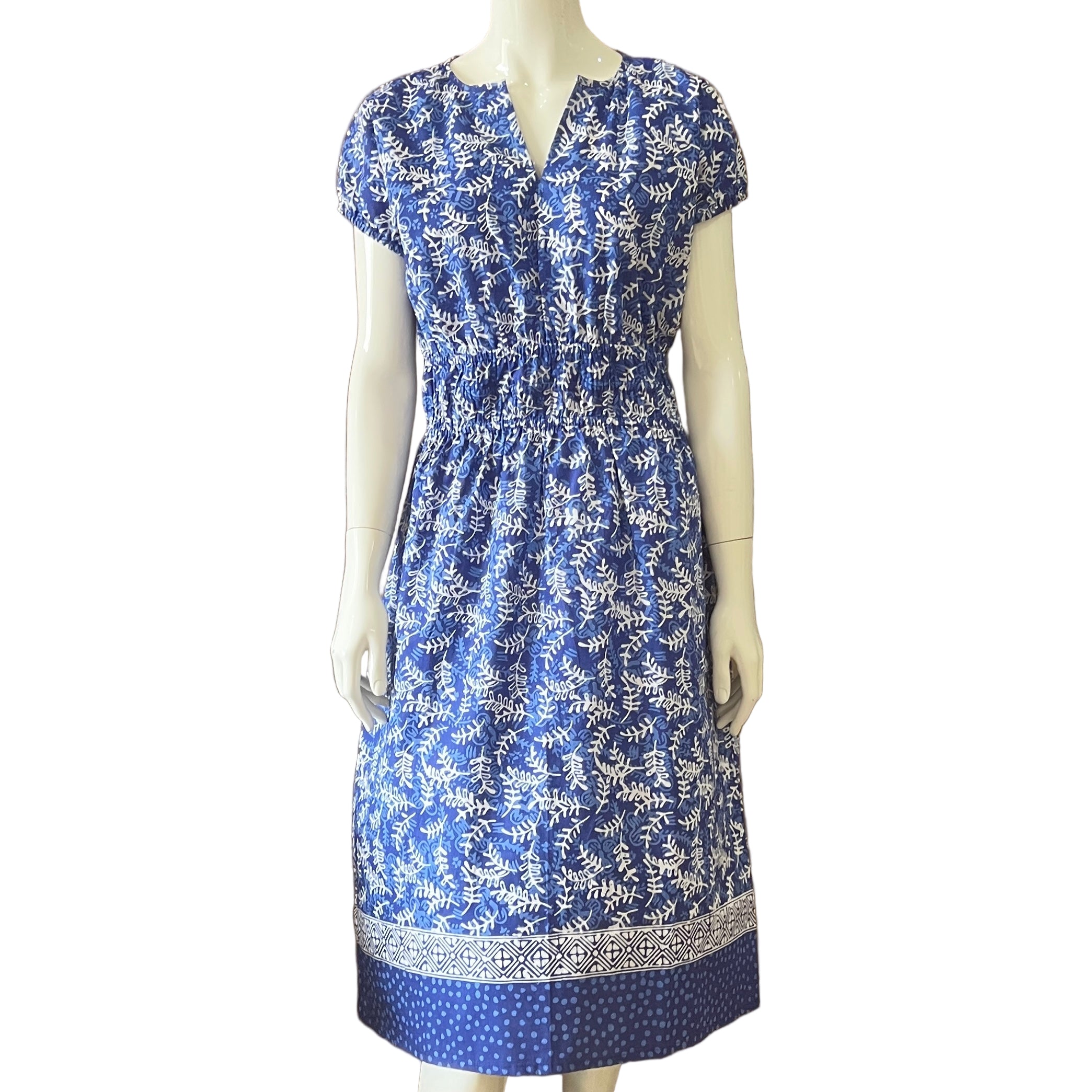 Gathered Waist Midi Dress - XS