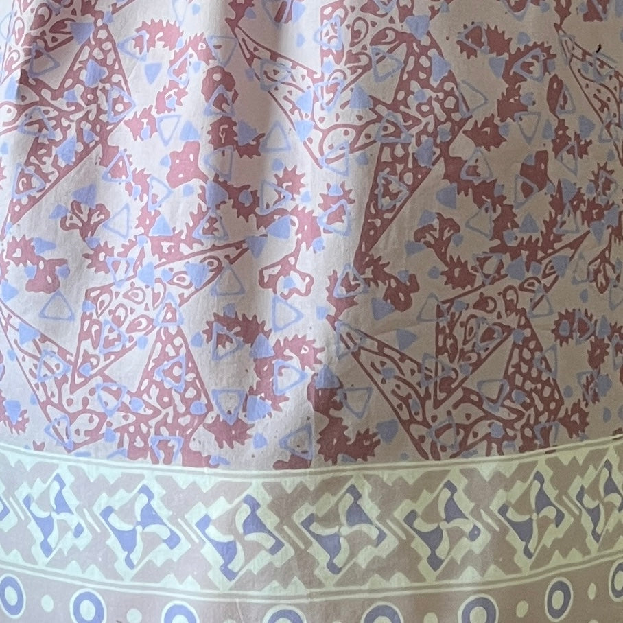 Gathered Waist Midi Dress - M