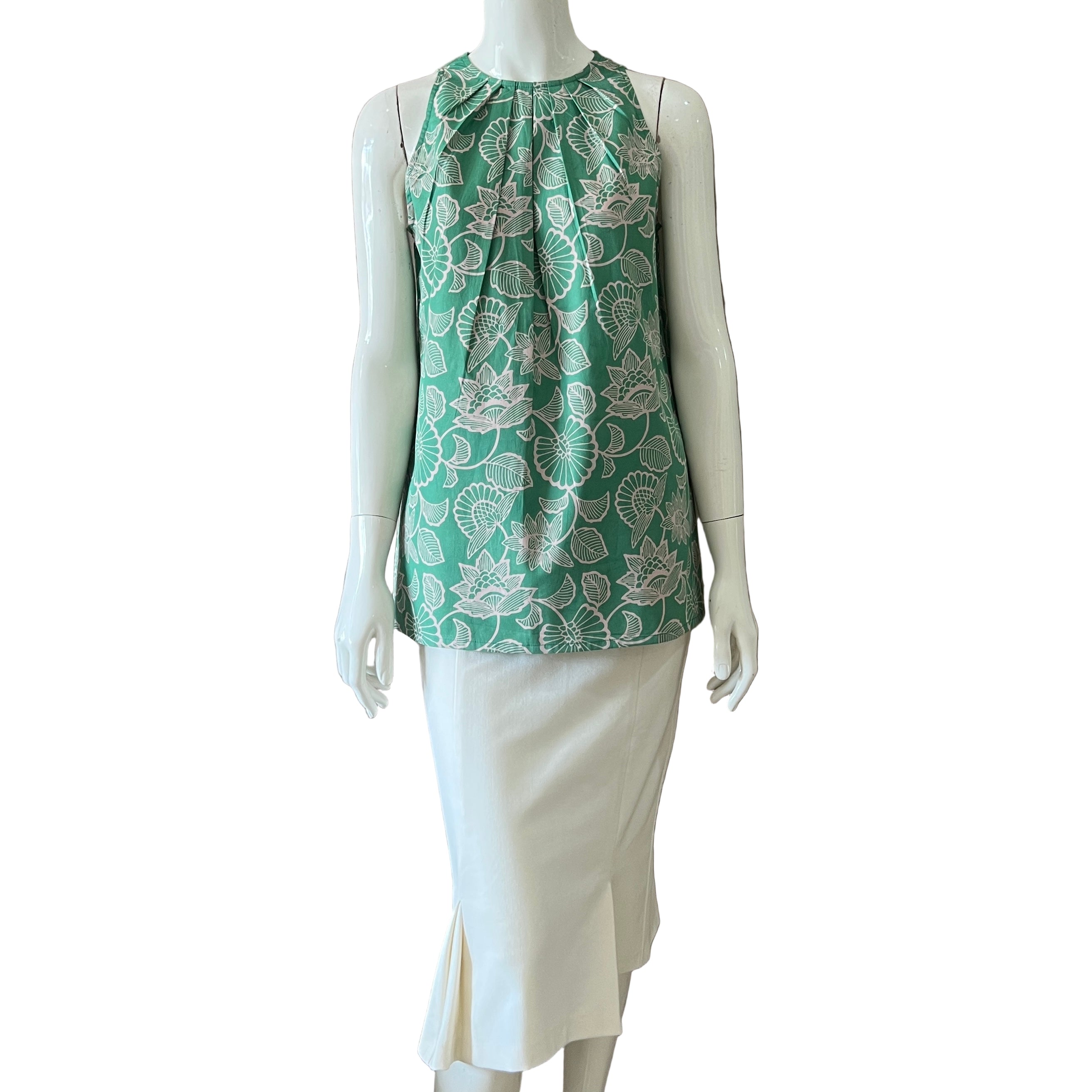 Ruffle Neck Tunic - XS