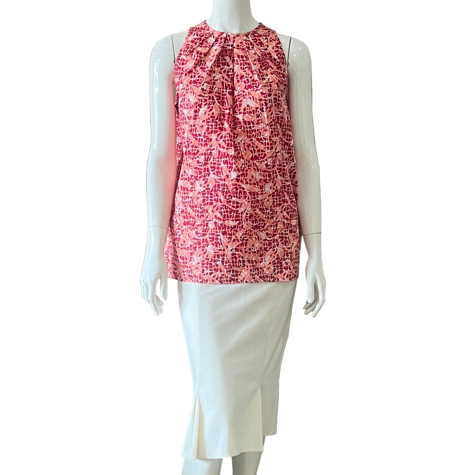 Ruffle Neck Tunic - S