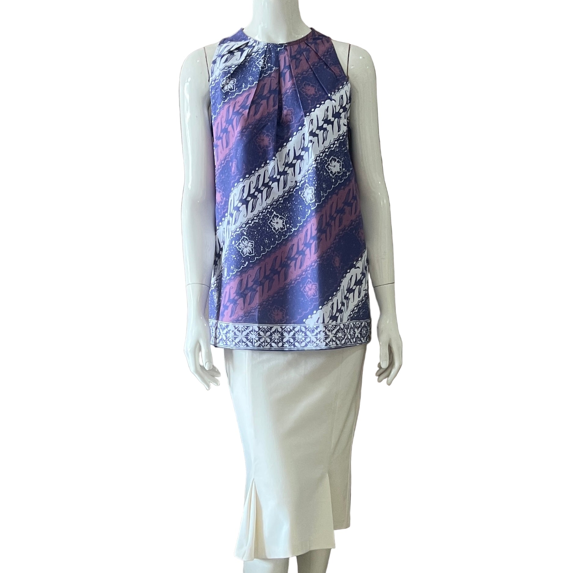 Ruffle Neck Tunic - S