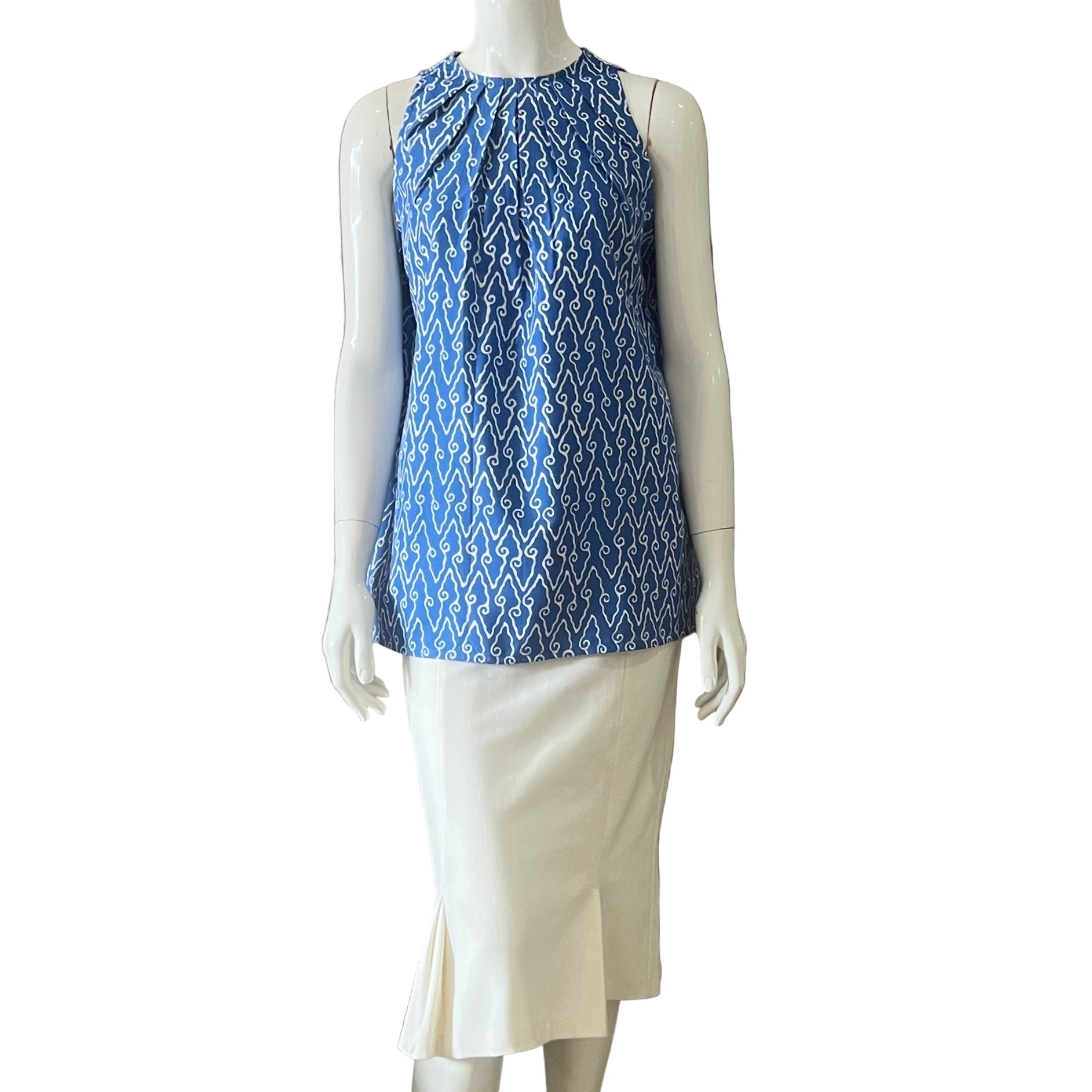 Ruffle Neck Tunic - M