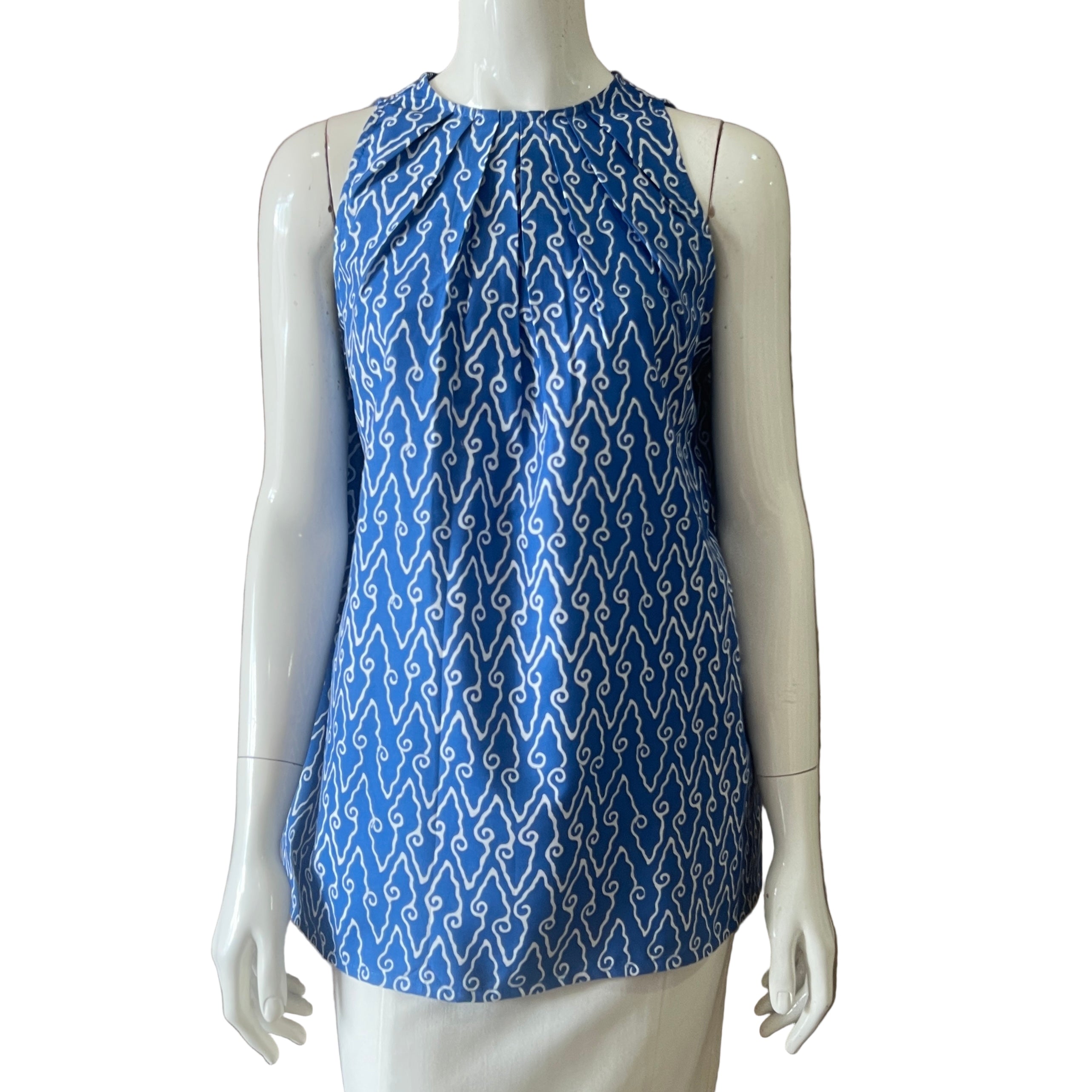 Ruffle Neck Tunic - M