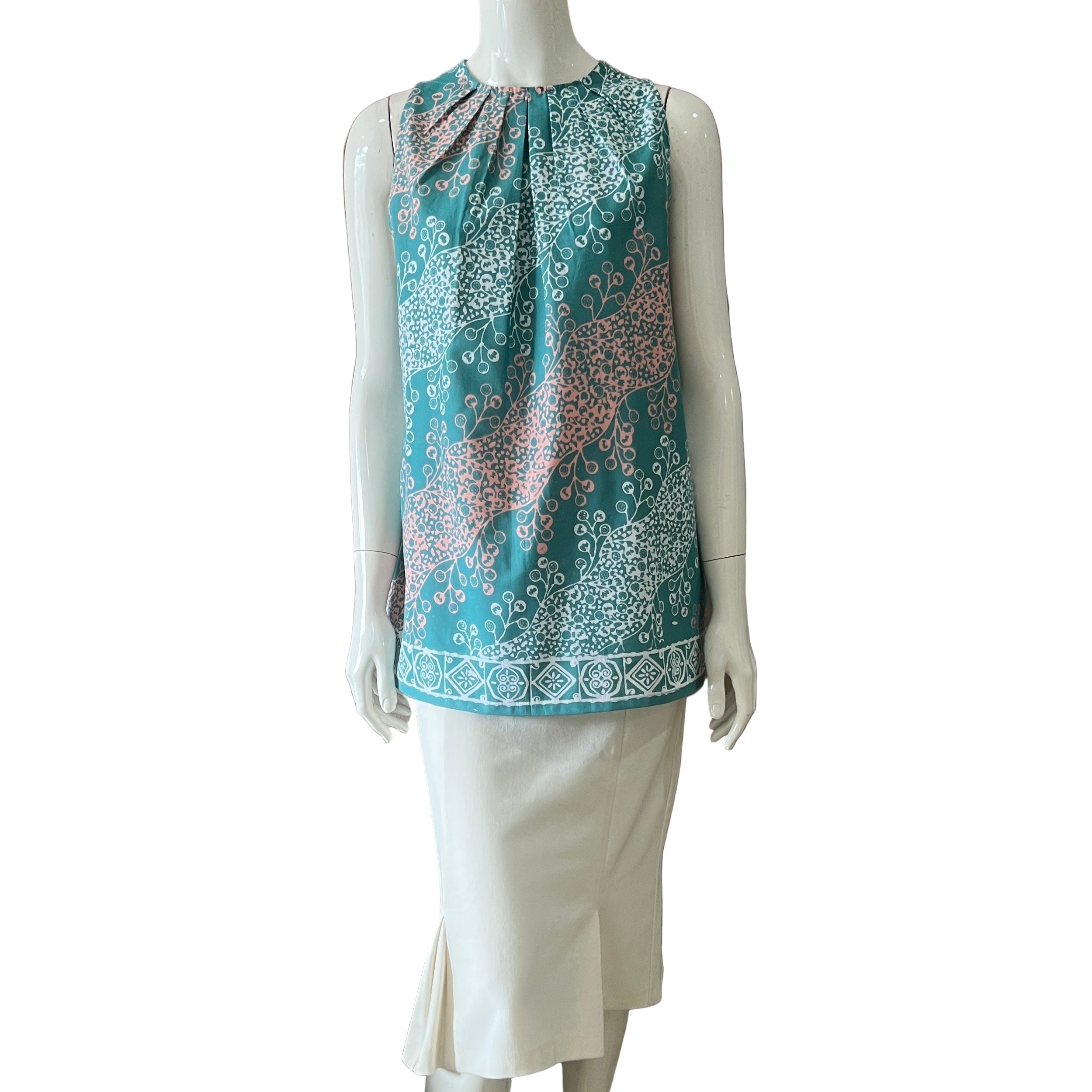 Ruffle Neck Tunic - L