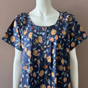 Night Dress with Shoulder Frill - S