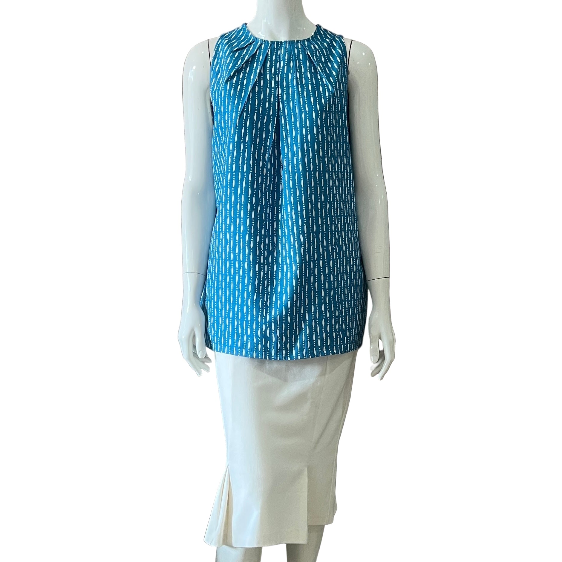 Ruffle Neck Tunic - L