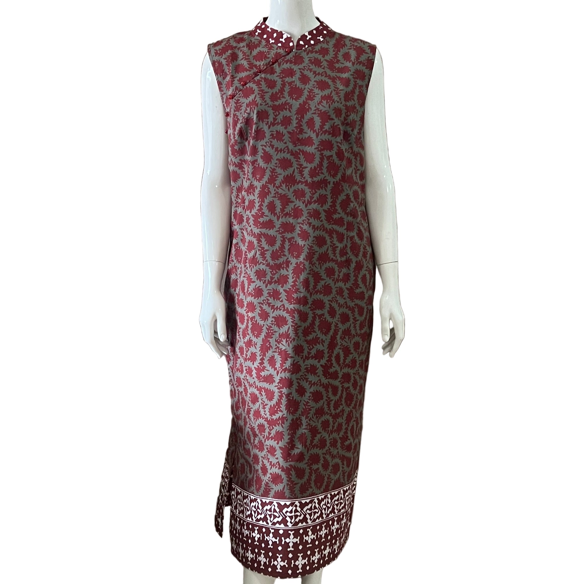 Classic Cheongsam Maxi Dress - XL