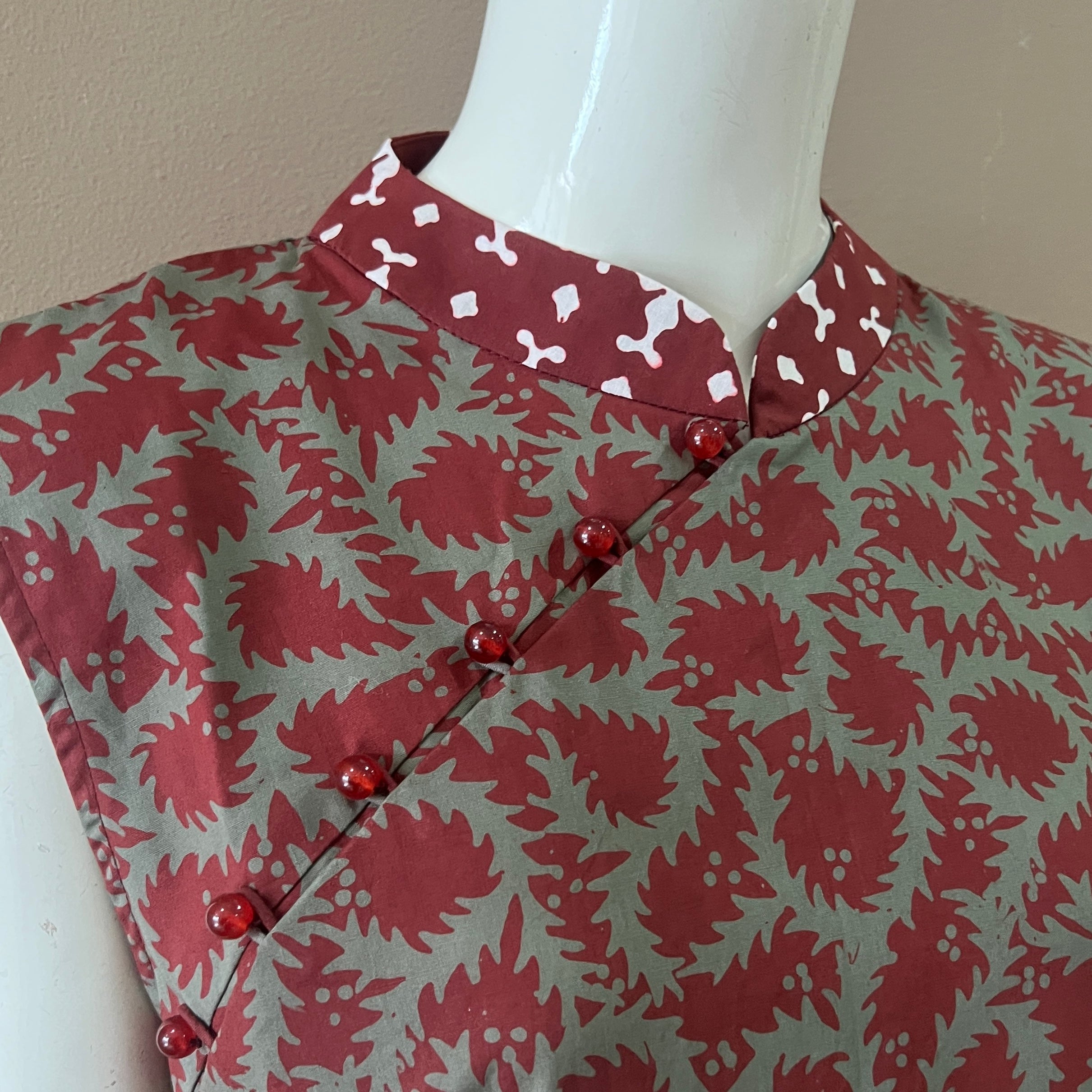 Classic Cheongsam Maxi Dress - XL