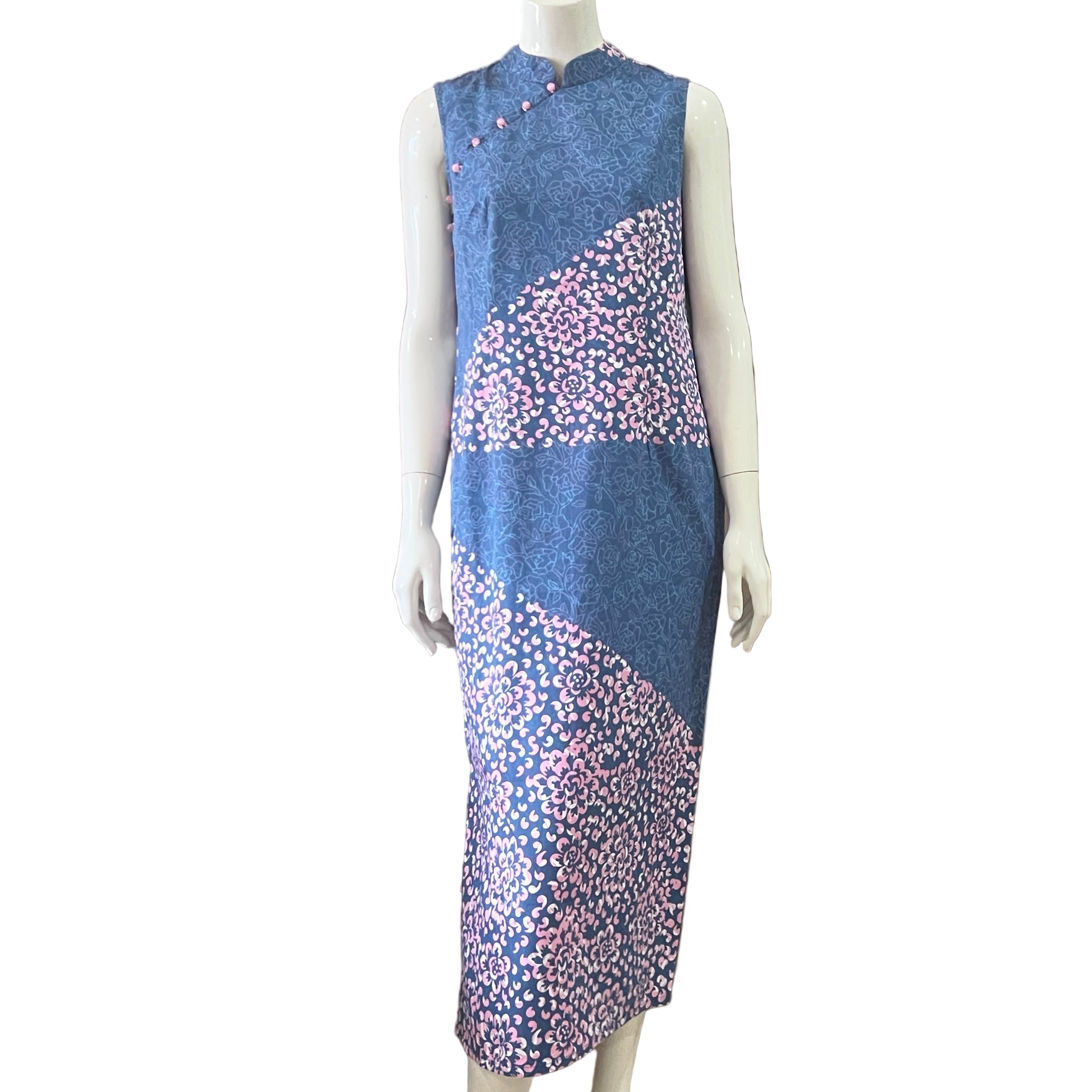 Classic Cheongsam Maxi Dress - S