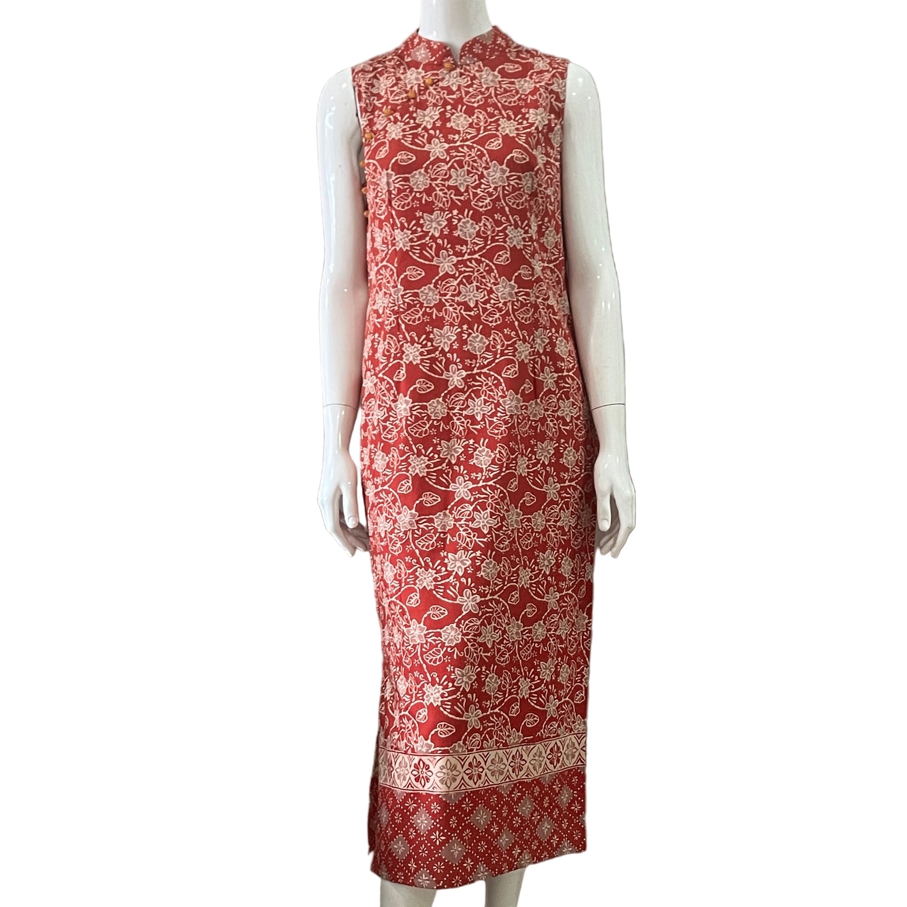 Classic Cheongsam Maxi Dress - S