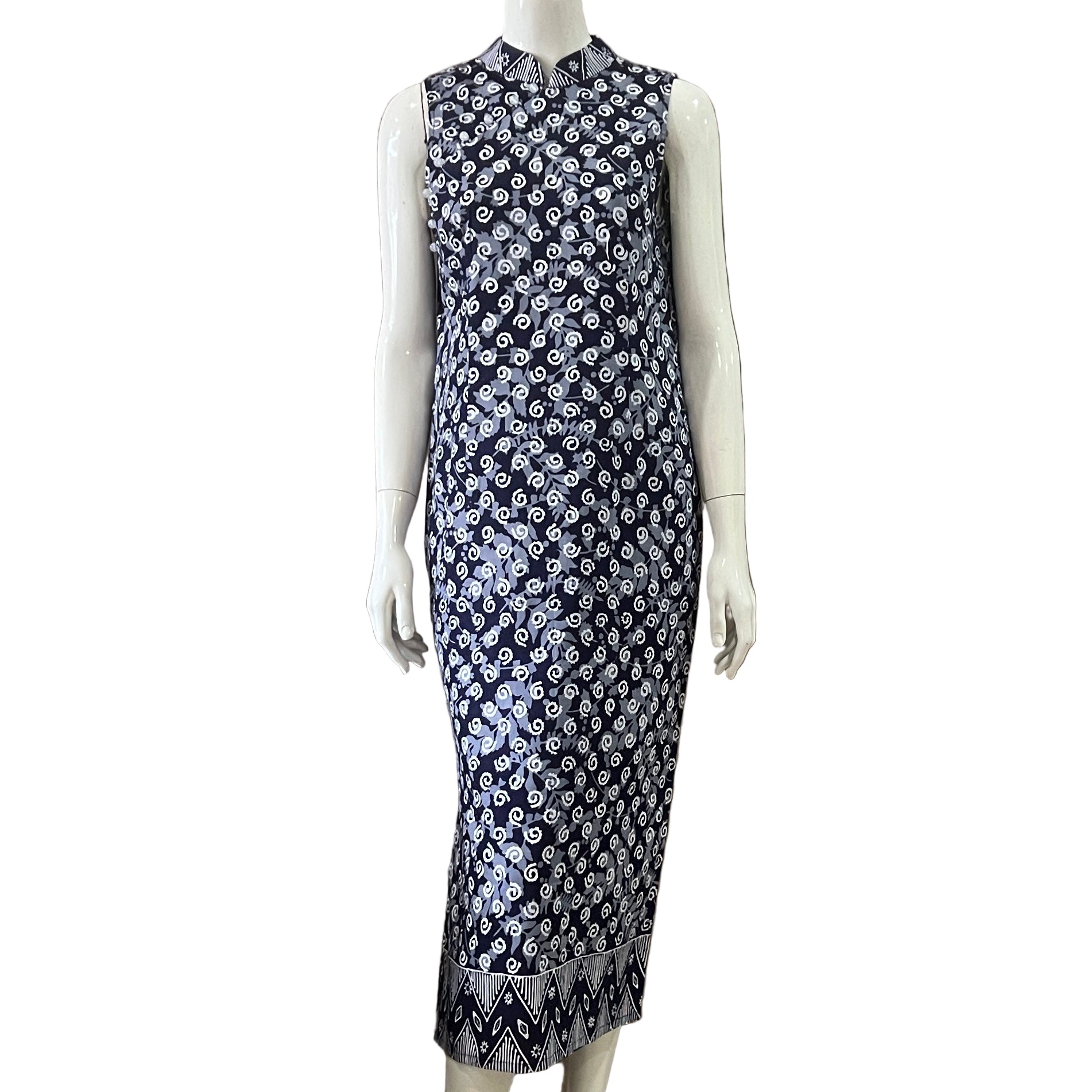 Classic Cheongsam Maxi Dress - XS