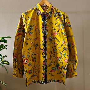 Batik Tulis Men's Long Sleeve Shirt - XL