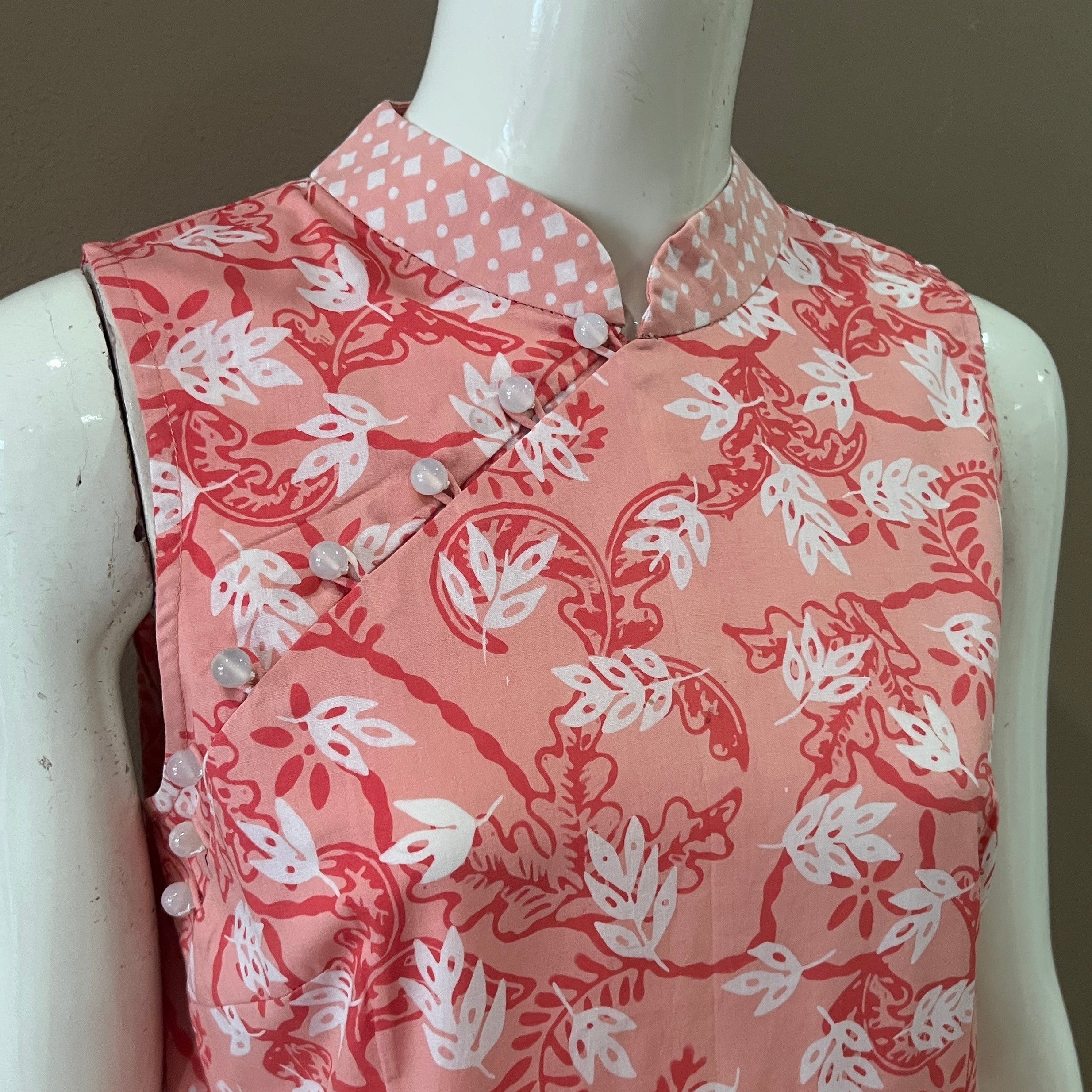 Classic Cheongsam Maxi Dress - XS