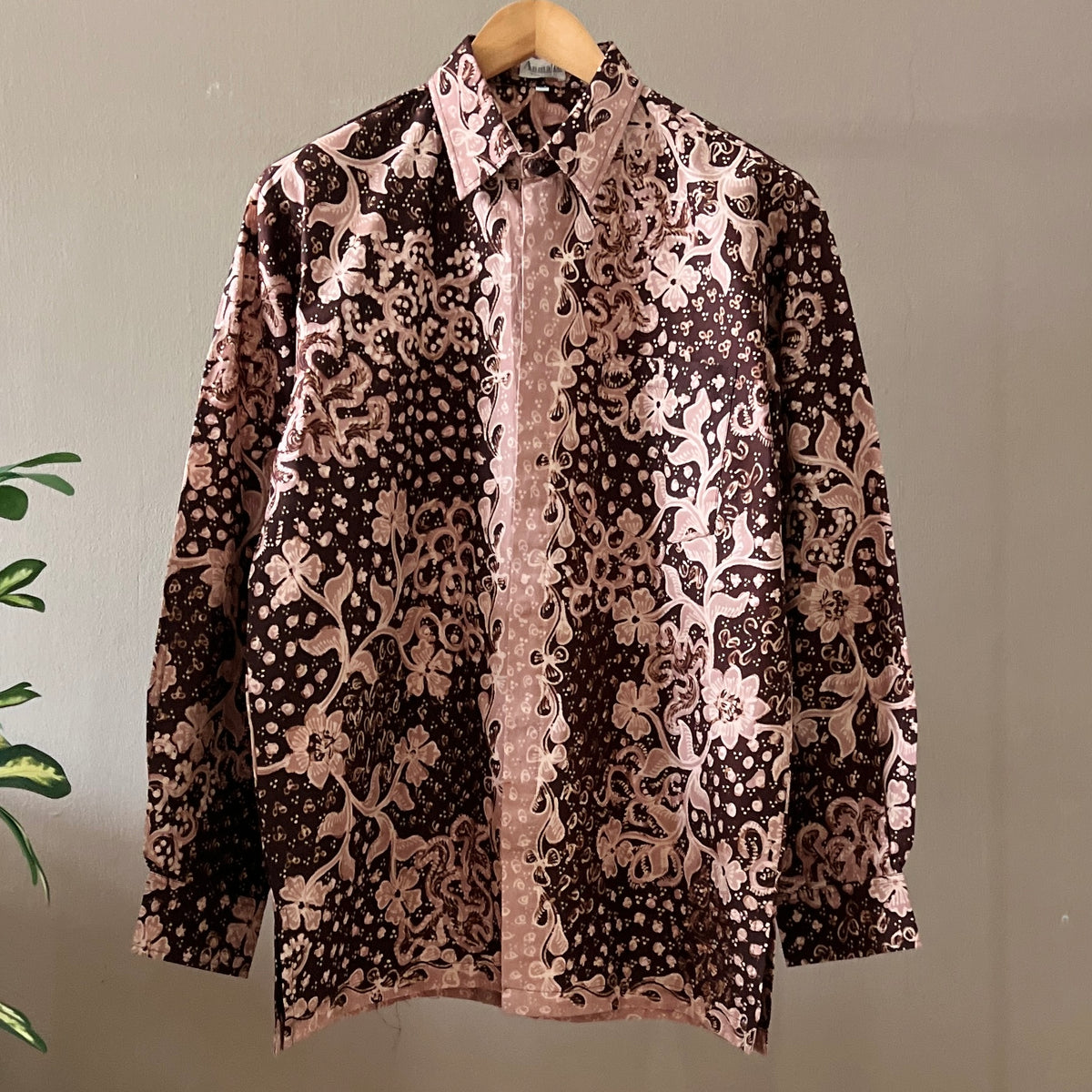 Premium Batik Tulis Select Men's Long Sleeve Shirt - XL