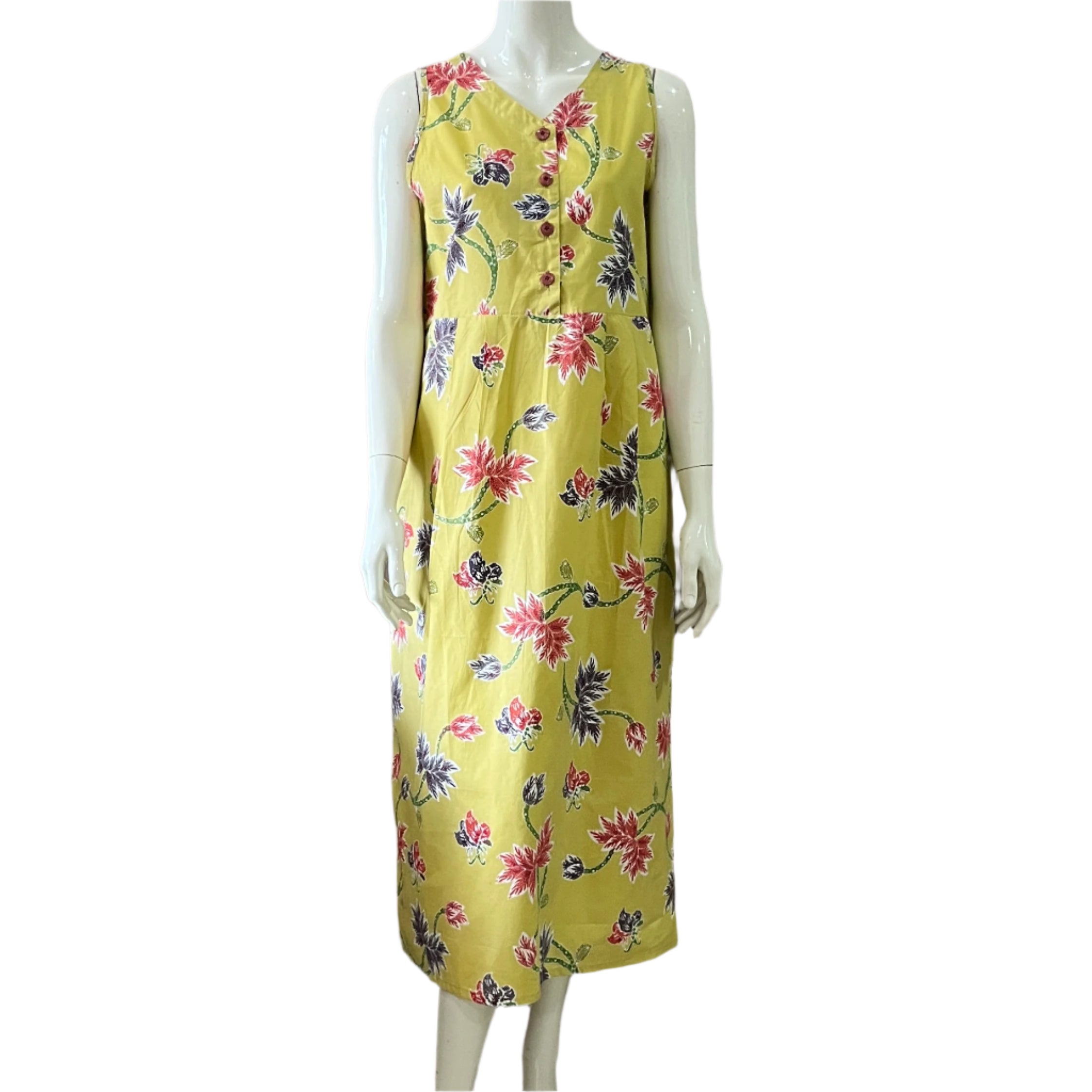 Reversible Batik Maxi Dress - S