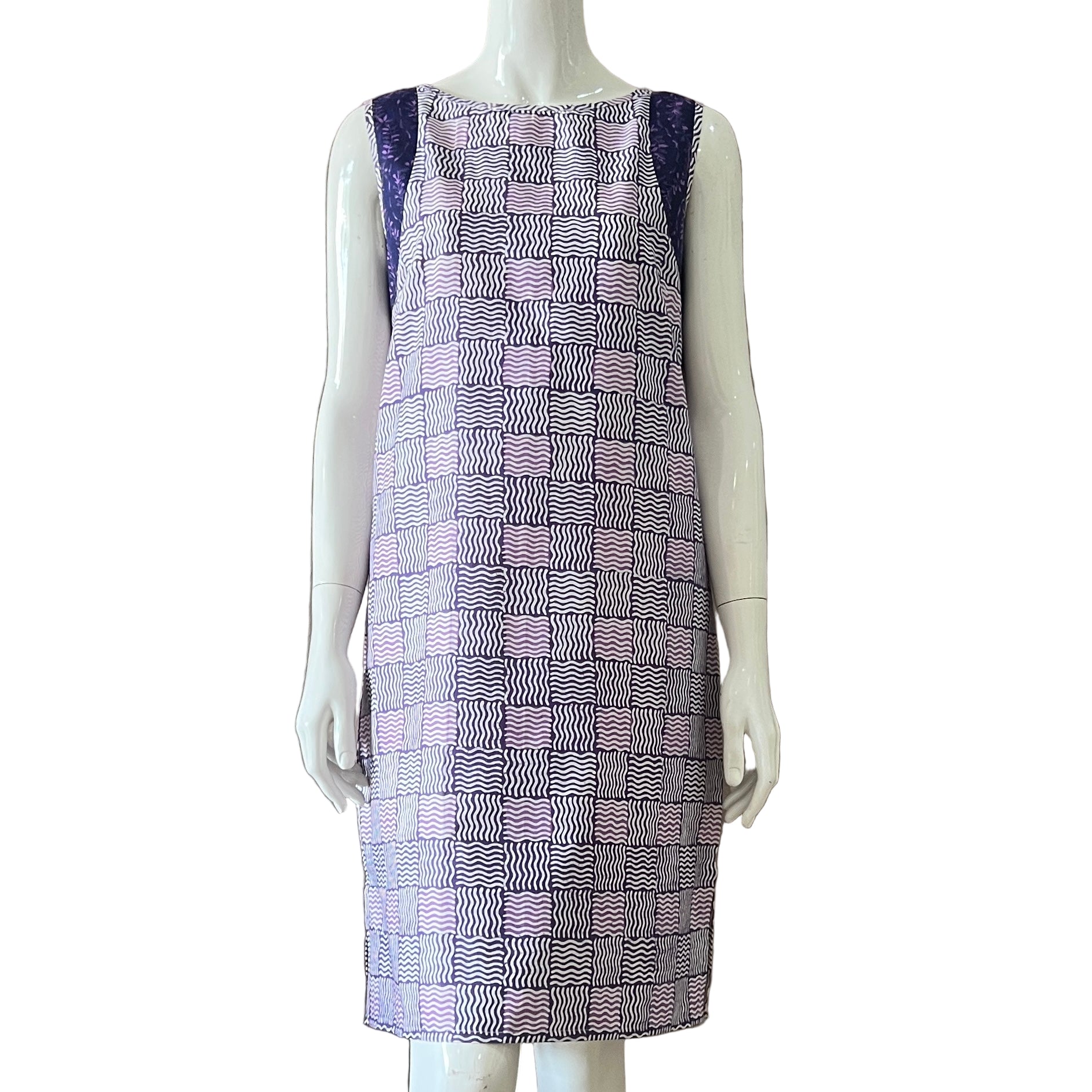 Two Tone Sleeveless Dress - S