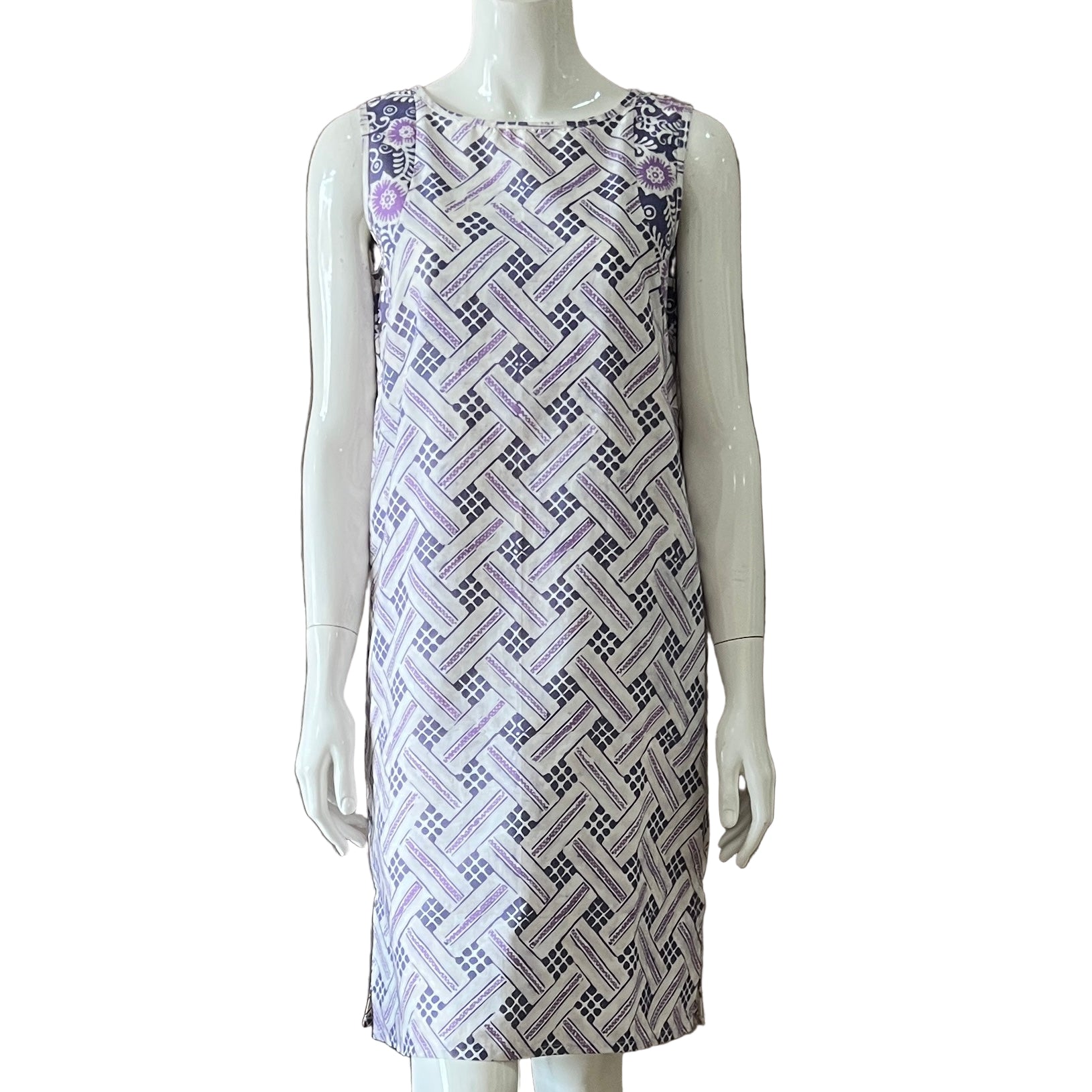 Two Tone Sleeveless Dress - XS