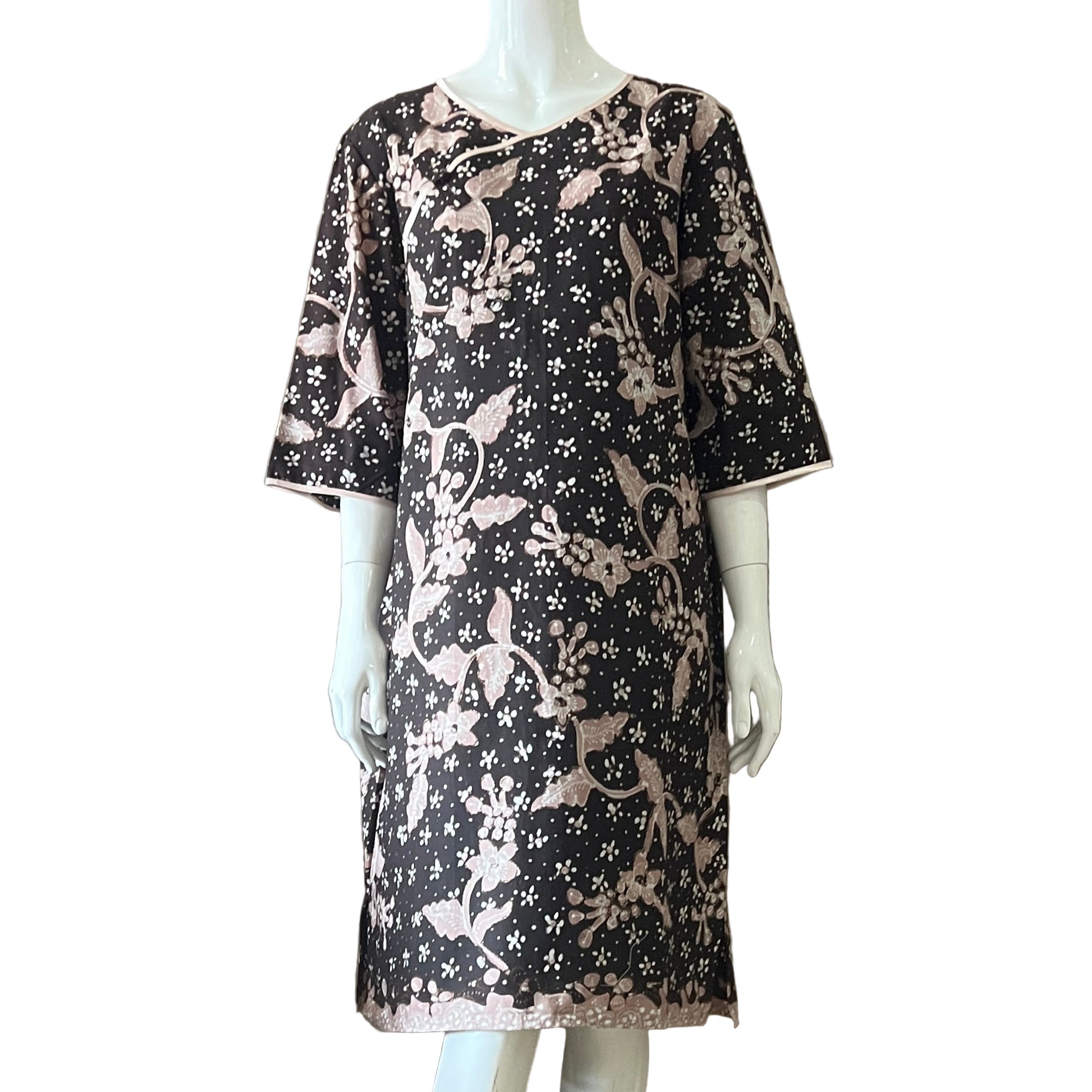 Classic Pankou 3/4 Sleeve Dress - XL
