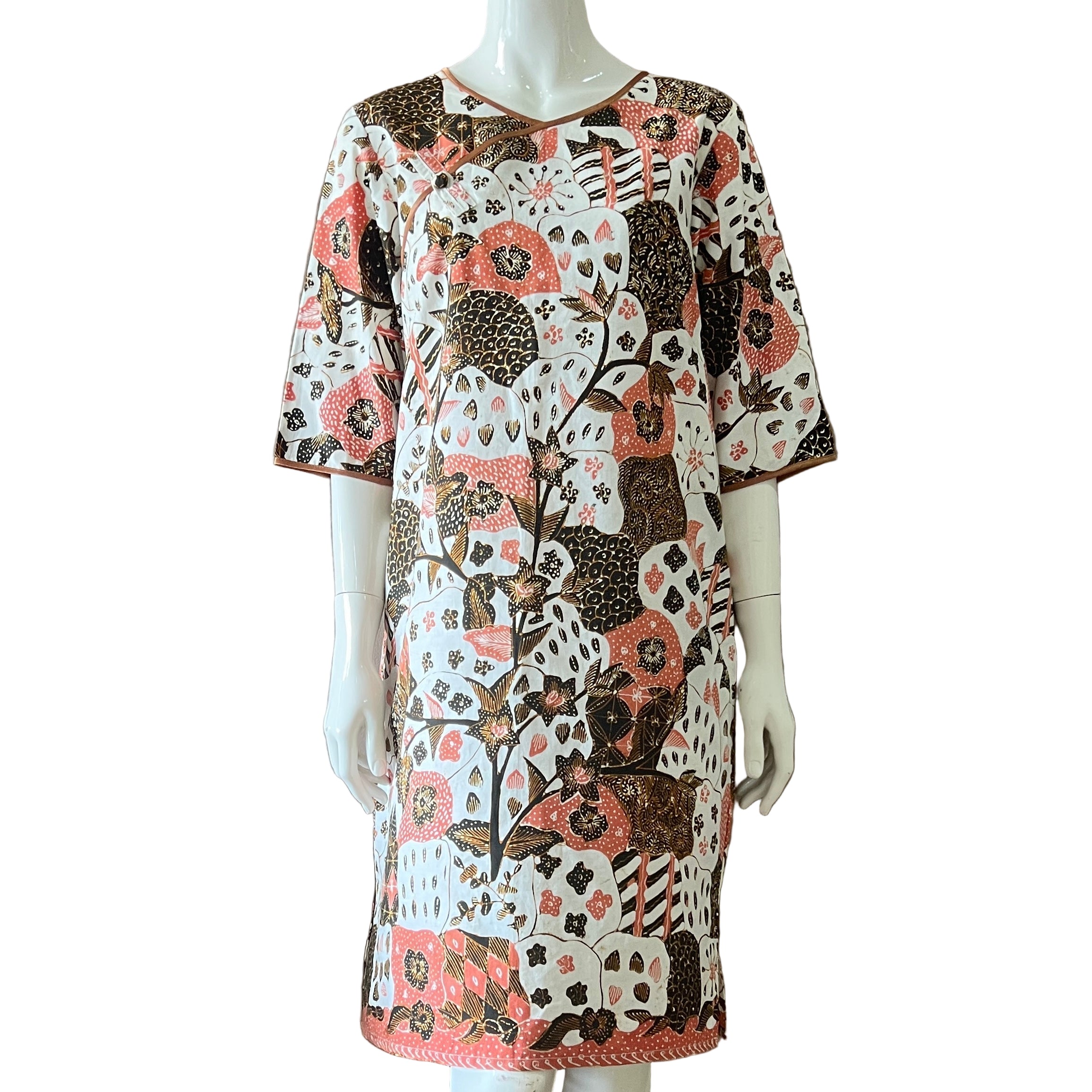 Classic Pankou 3/4 Sleeve Dress - M