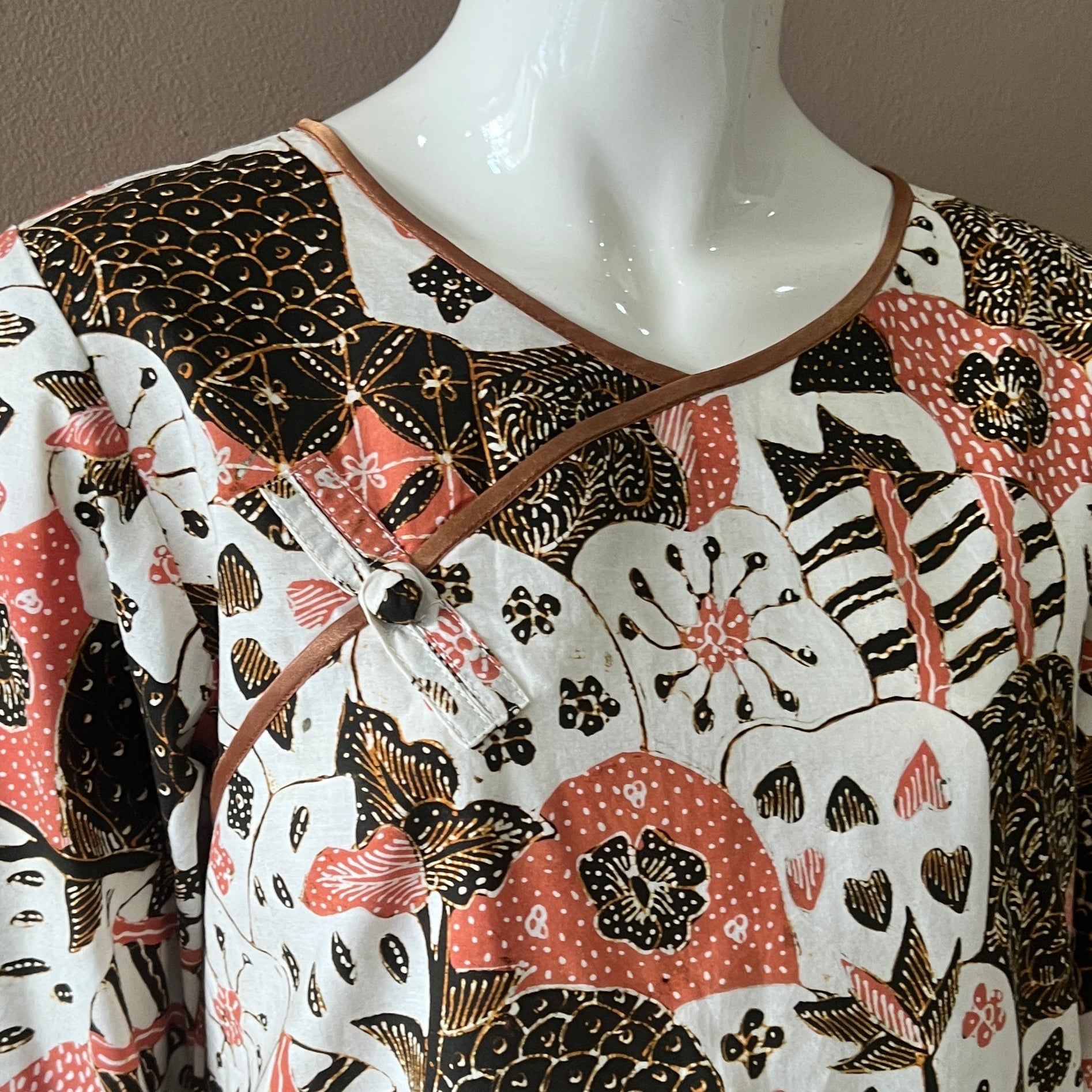 Classic Pankou 3/4 Sleeve Dress - M