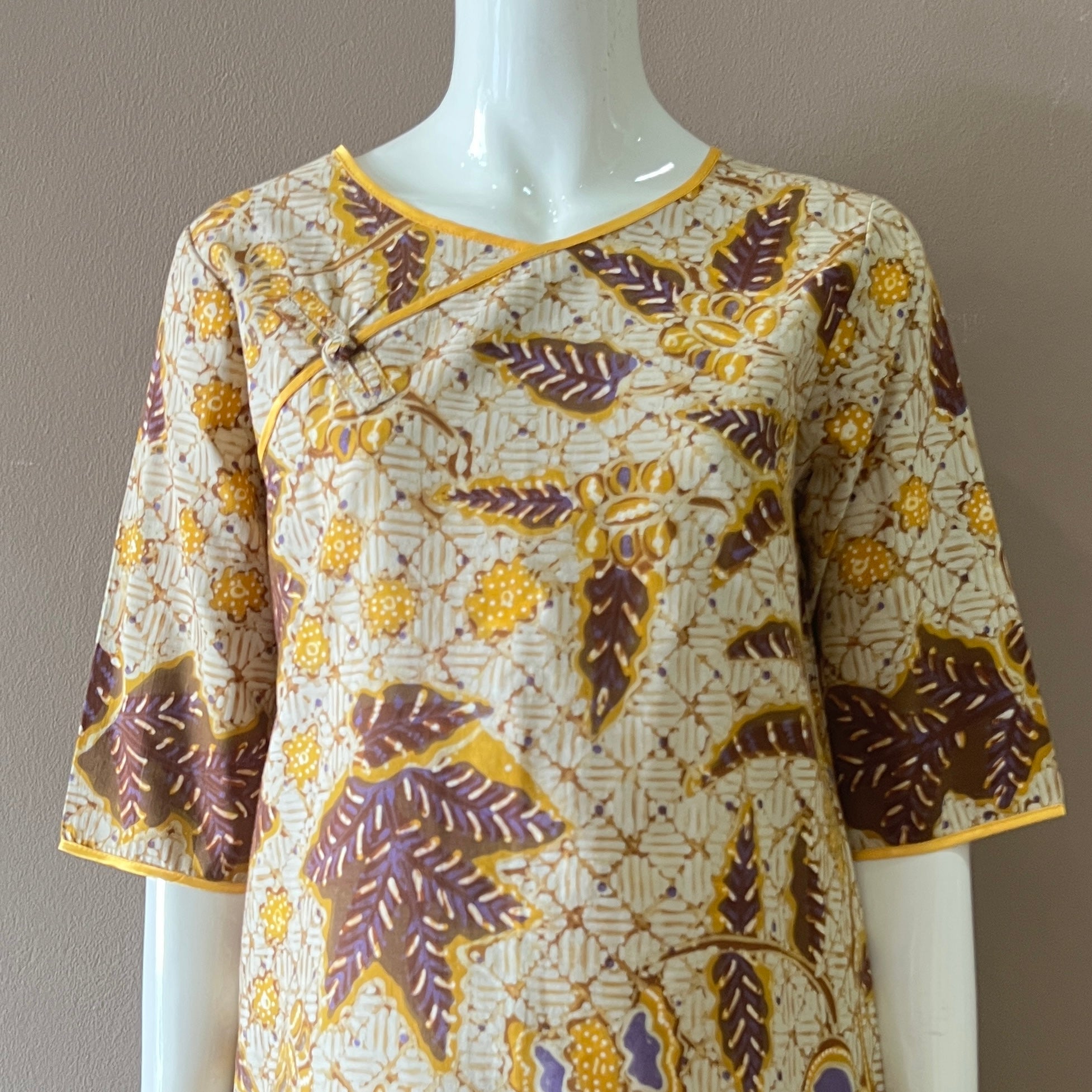 Classic Pankou 3/4 SleeveDress - S