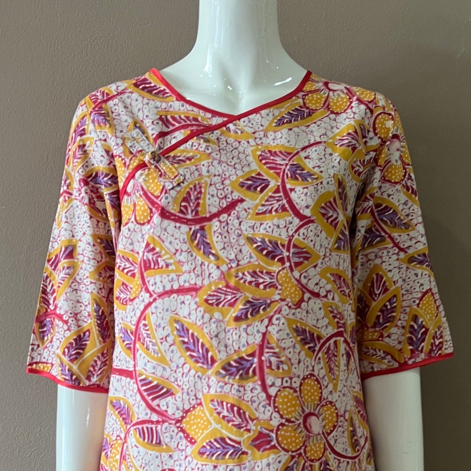 Classic Pankou 3/4 SleeveDress - S