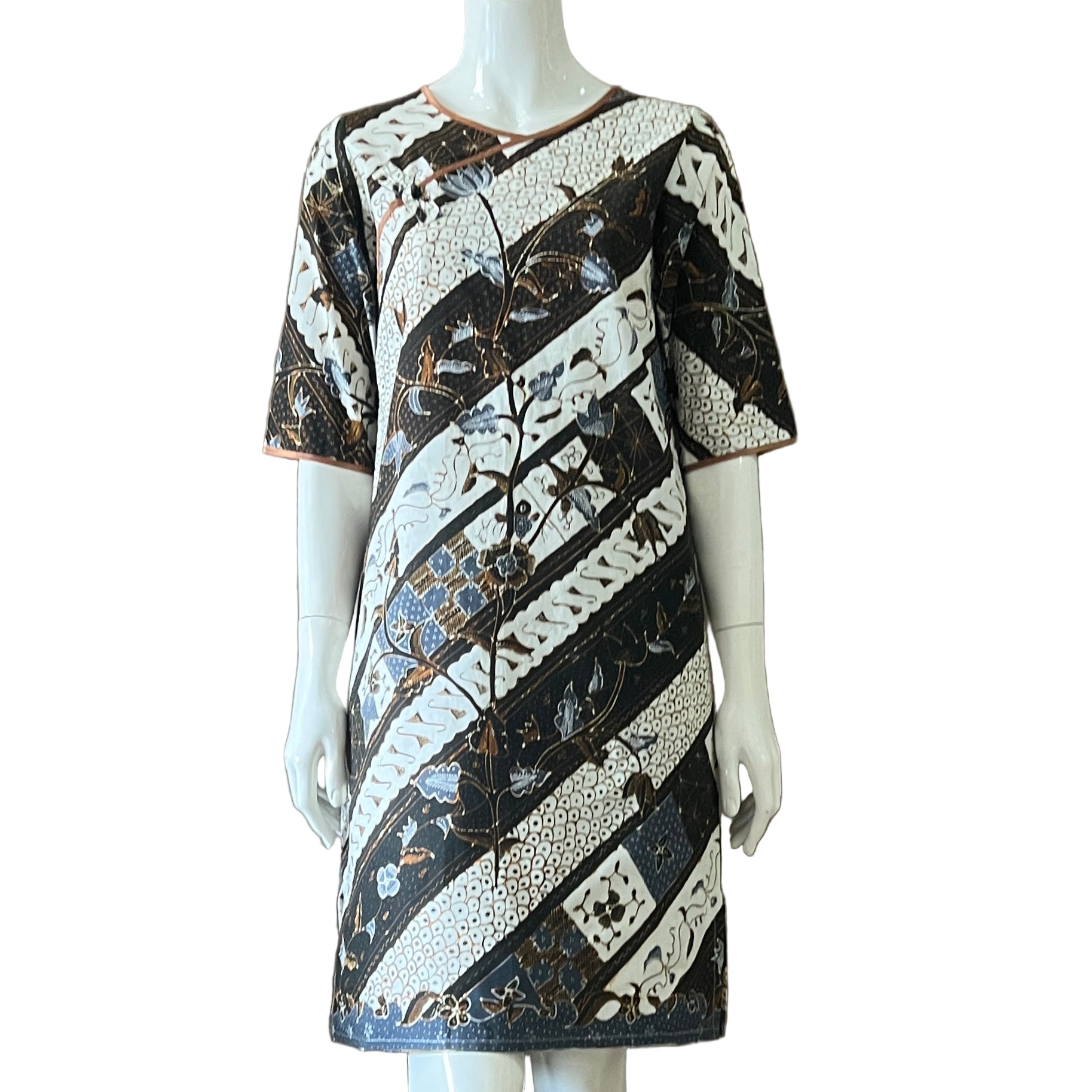 Classic Pankou 3/4 Sleeve Dress - XS