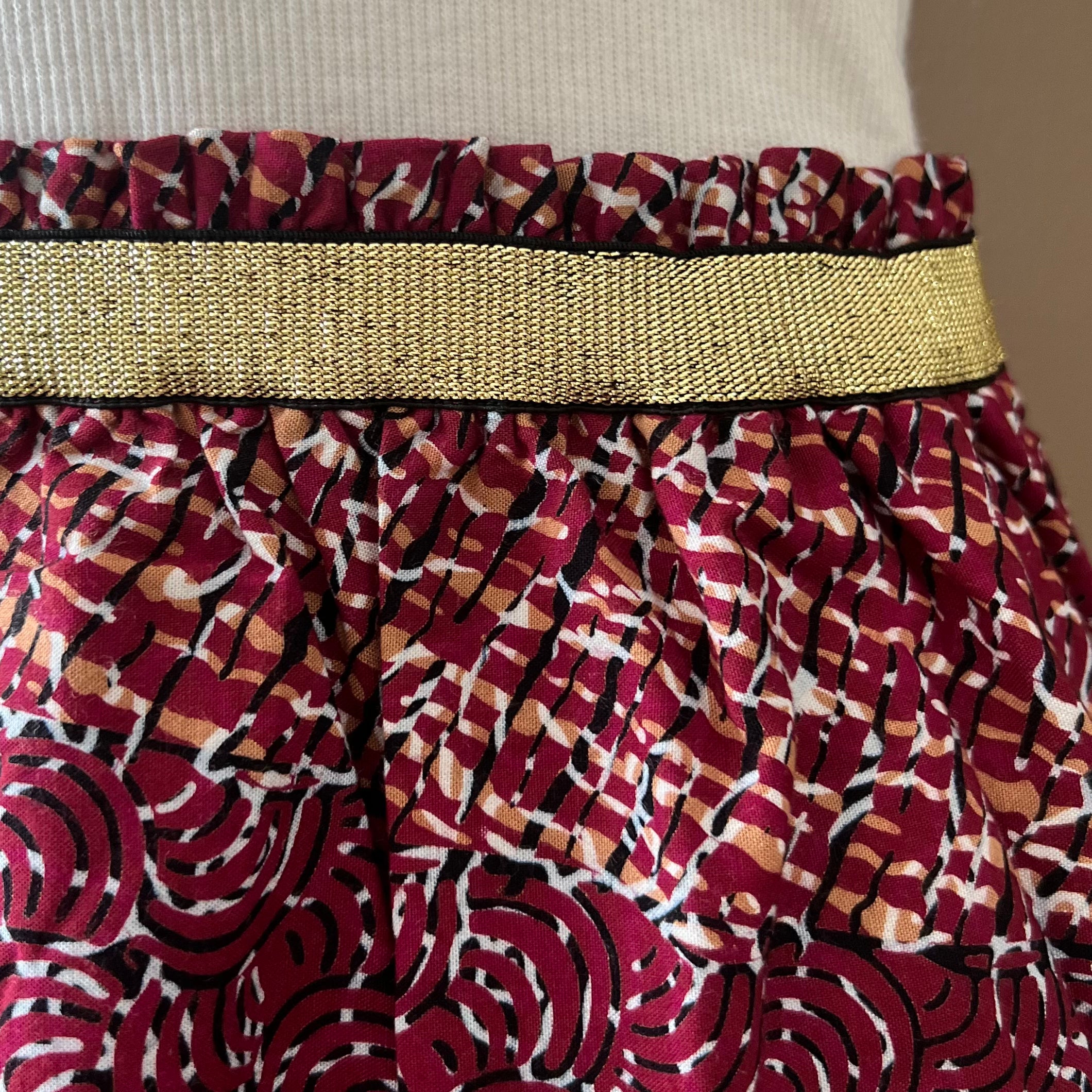 Elastic Waistband Skirt Template