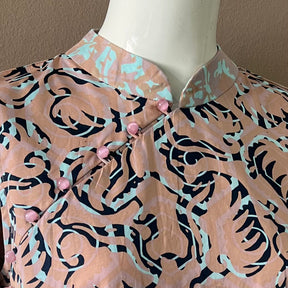 Classic Cheongsam Maxi Dress - S