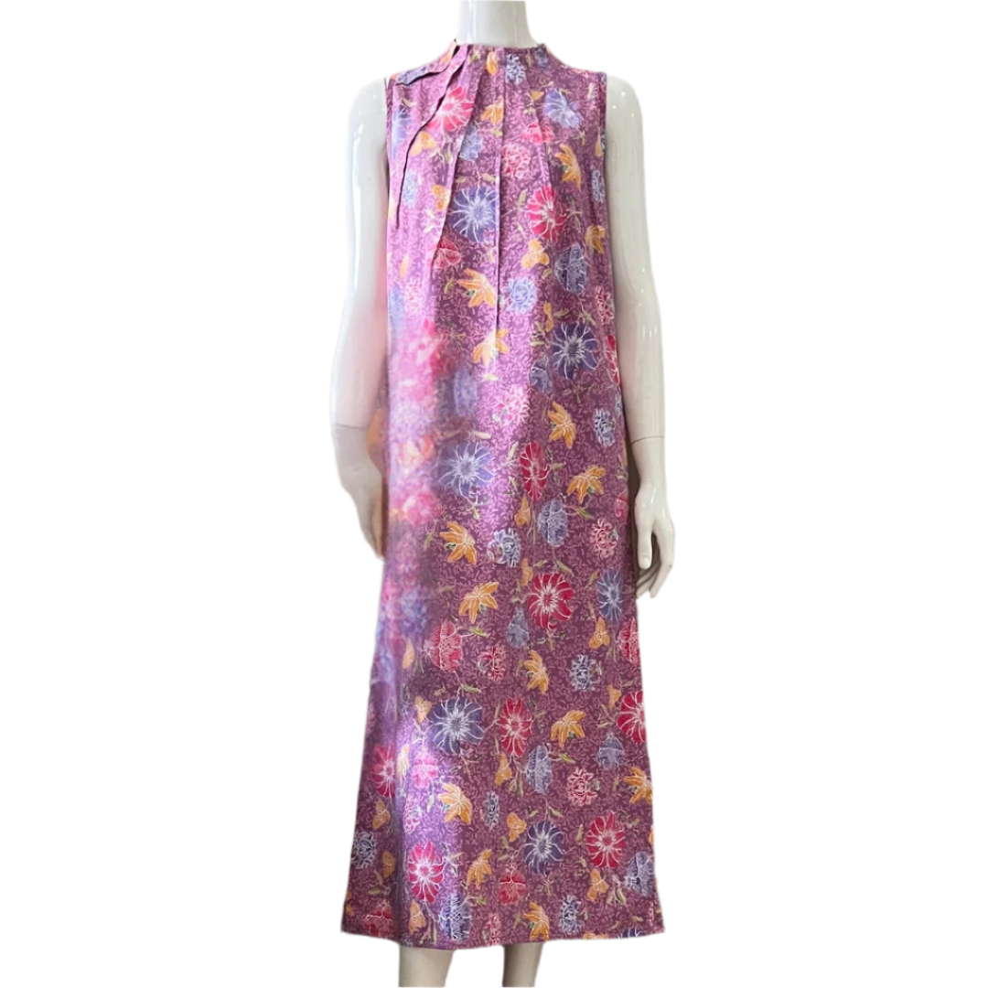 Ruffle Neck Maxi Dress M