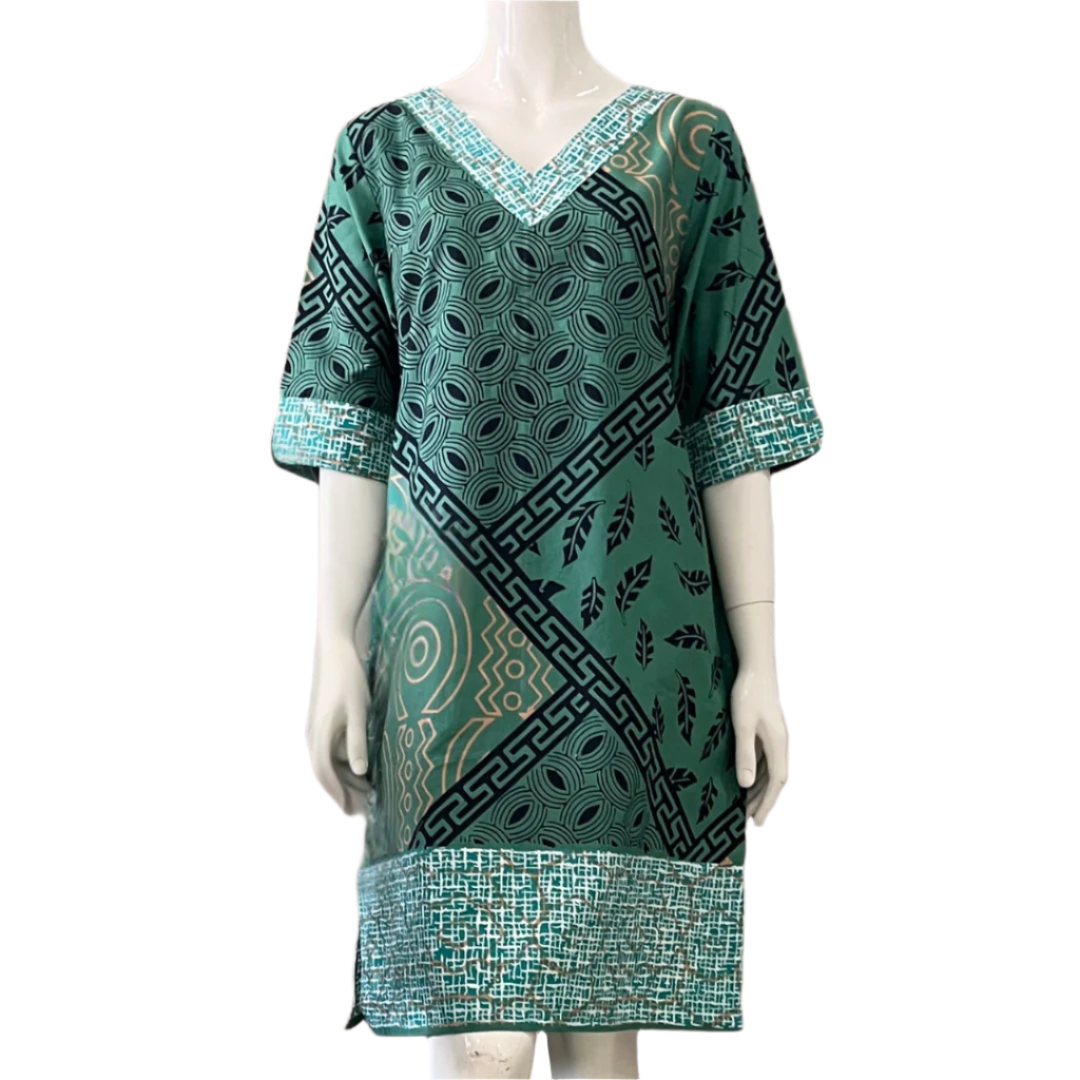 Classic V Neck Dress - L