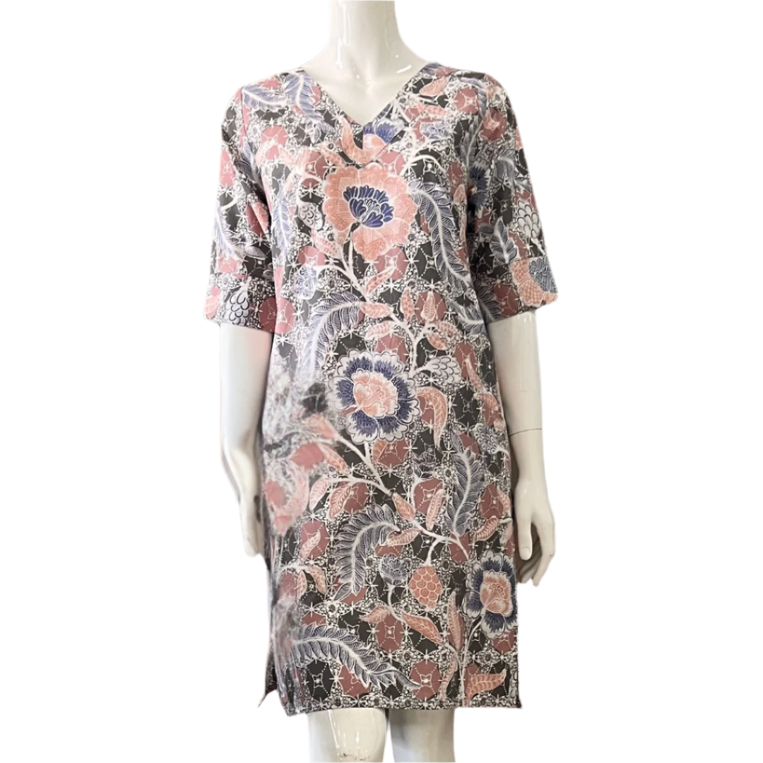 Classic V Neck Dress - S