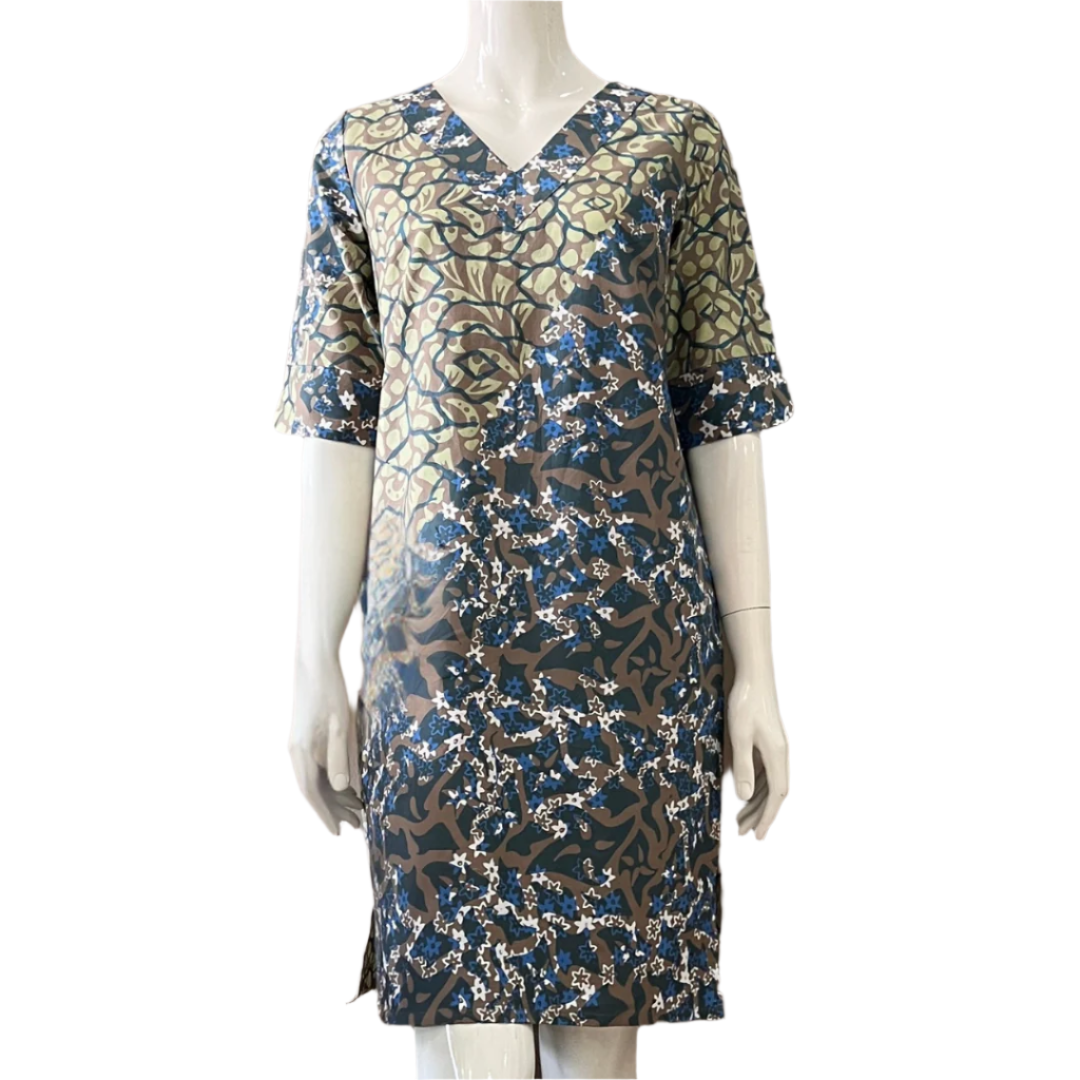 Classic V Neck Dress - S
