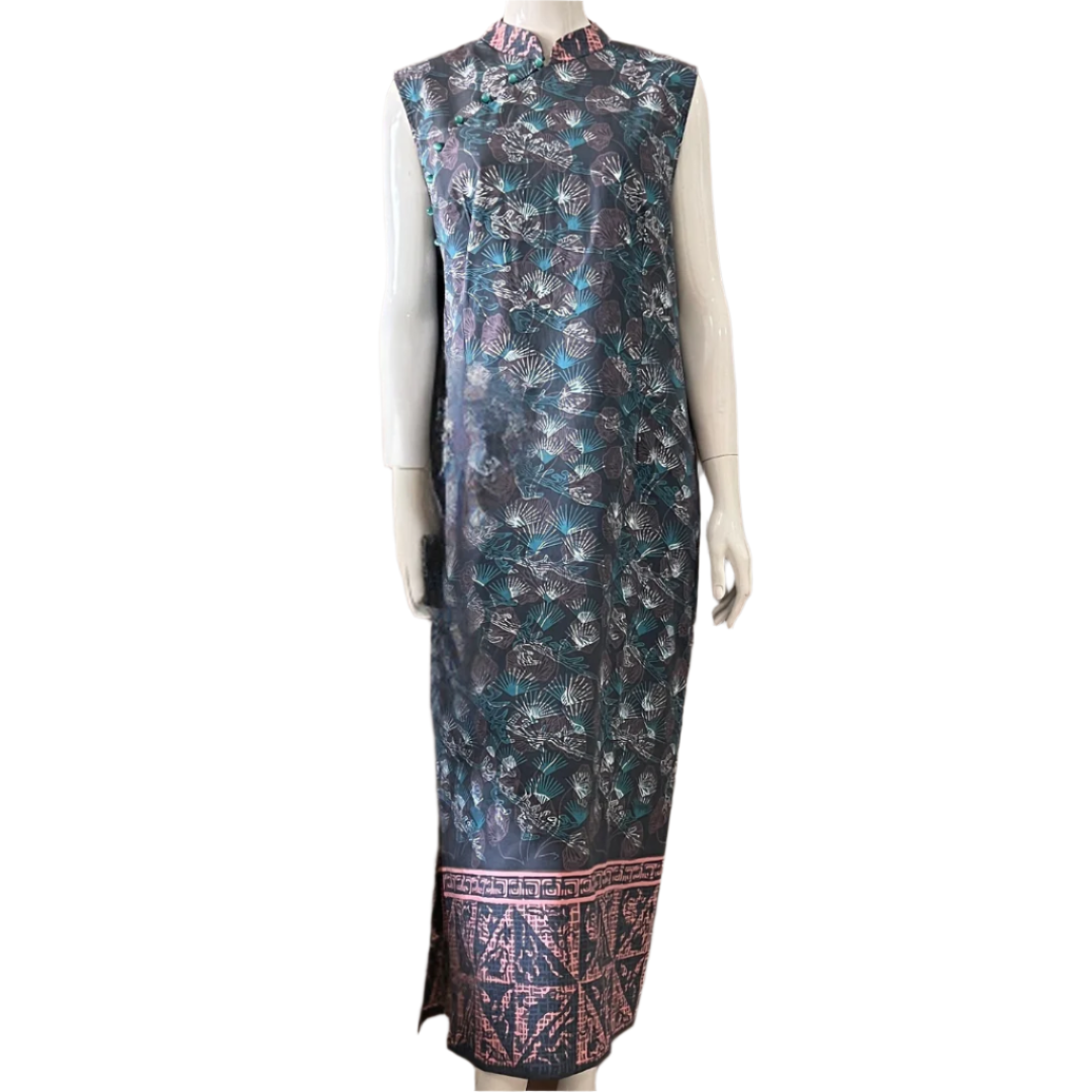 Classic Cheongsam Maxi Dress - XL