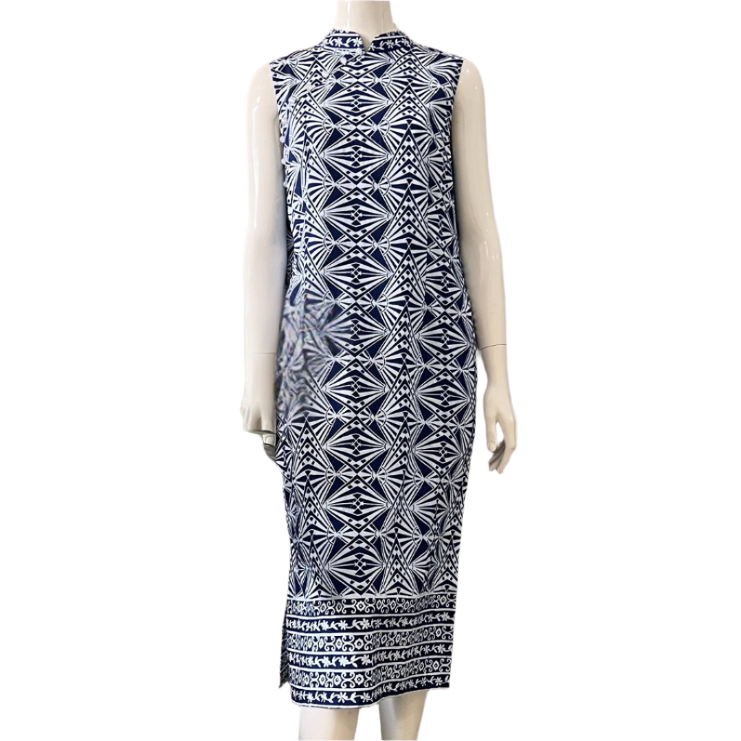 Classic Cheongsam Maxi Dress - M