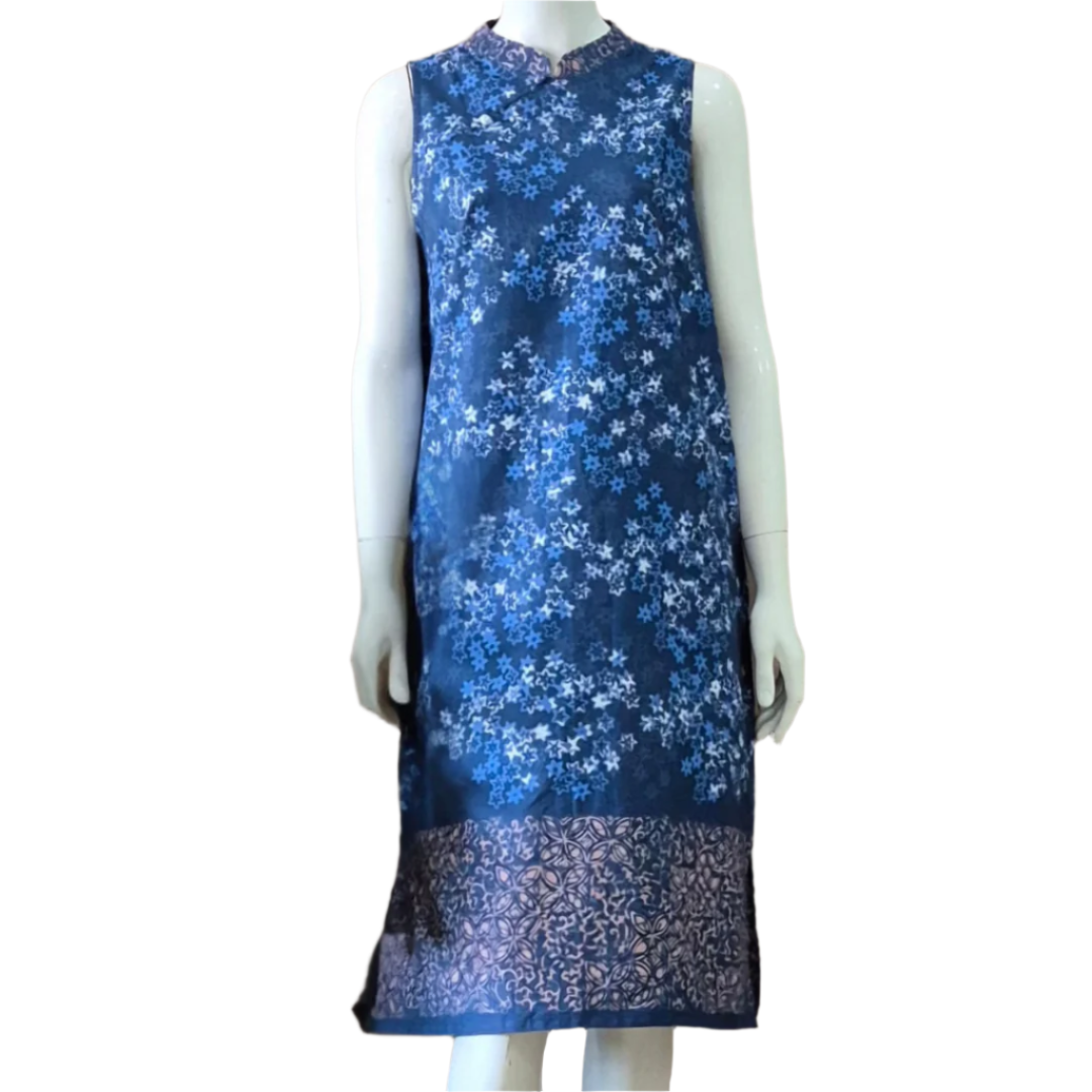 2 Buttons Cheongsam Relax Dress - L