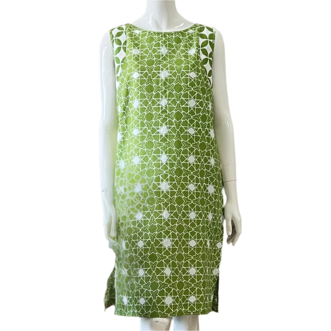 Two Tone Sleeveless Dress - M
