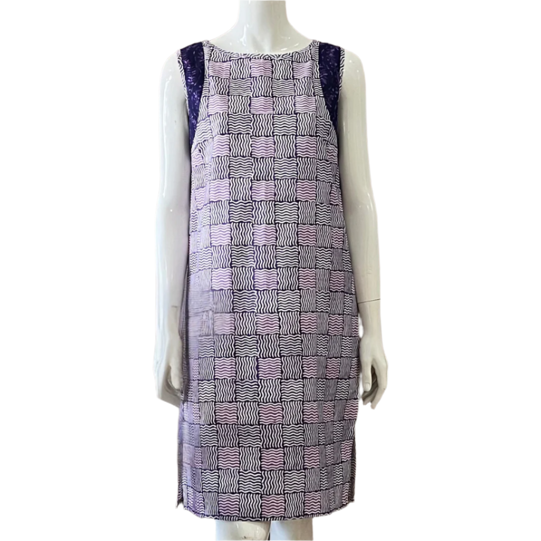 Two Tone Sleeveless Dress - S