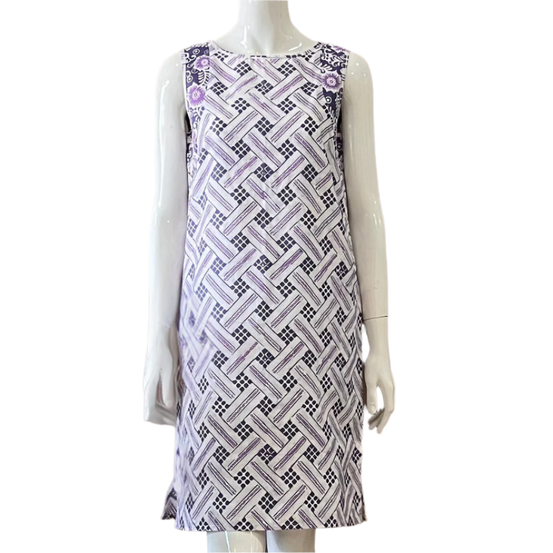 Two Tone Sleeveless Dress - XS