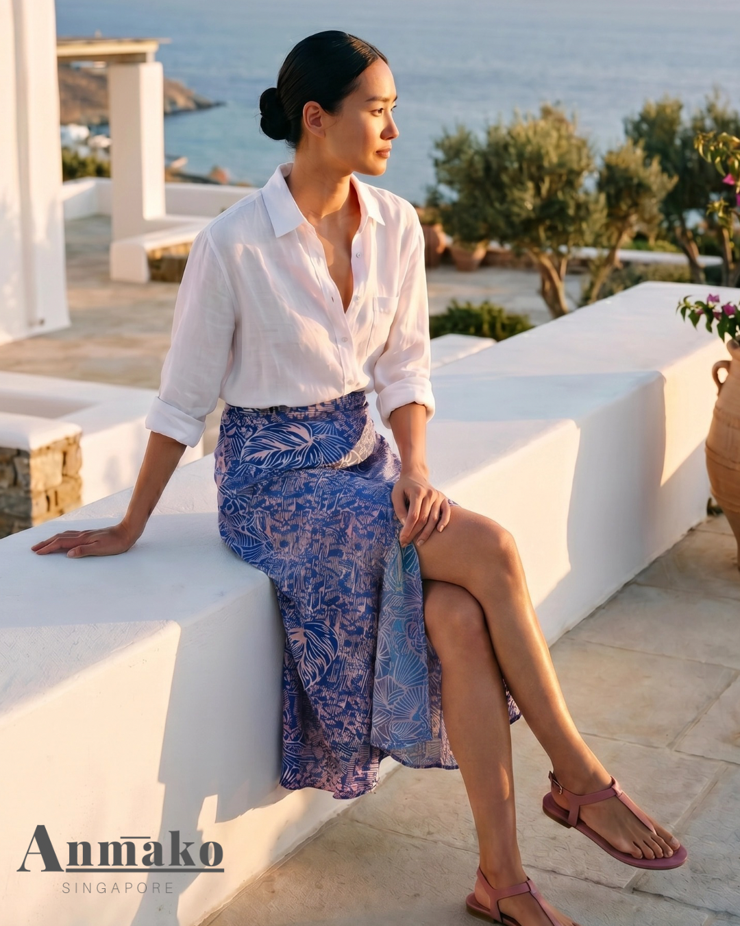 Wrap Midi Skirt