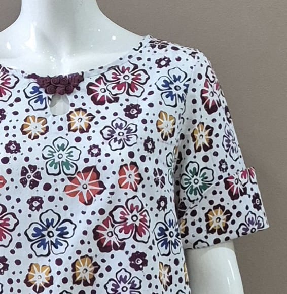 Classic Pankou Flip Sleeve Dress - S