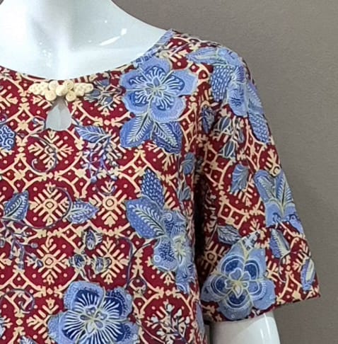 Classic Pankou Flip Sleeve Dress - M