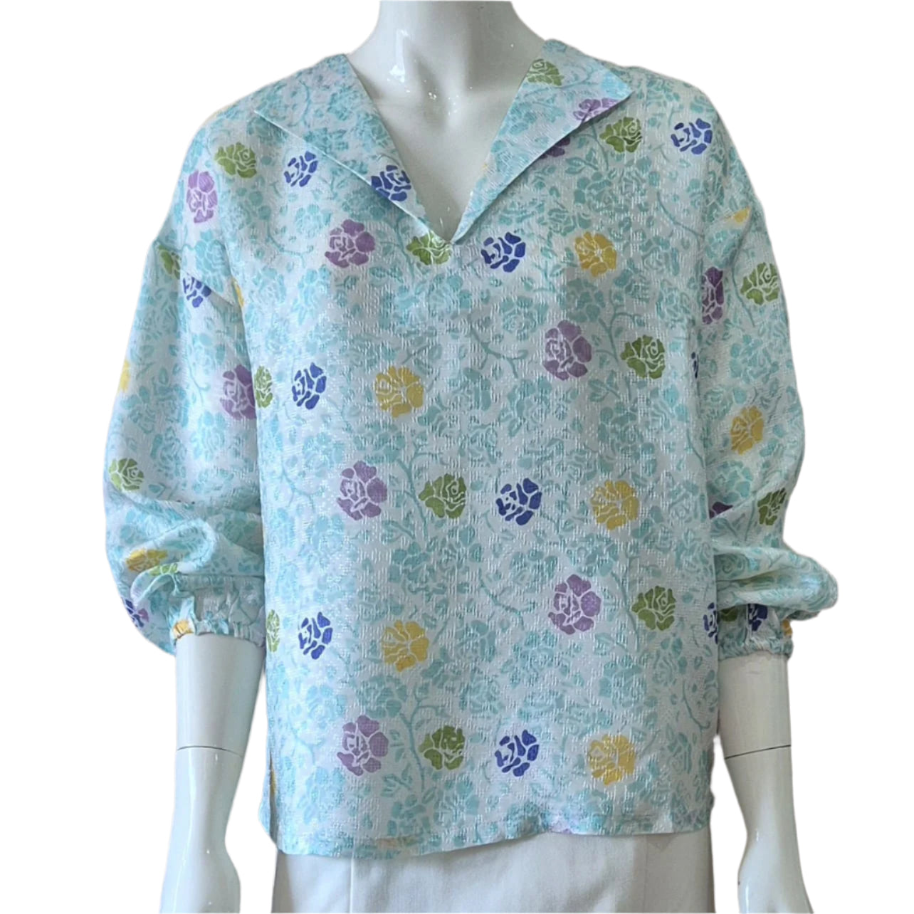 Viscose Long Sleeve Top - L