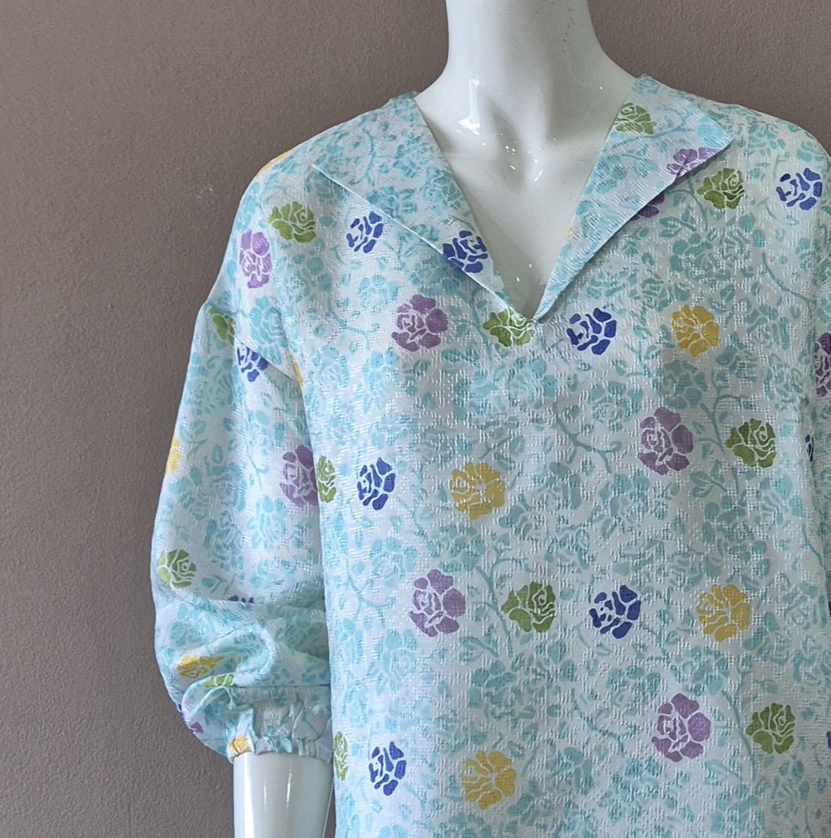 Viscose Long Sleeve Top - L