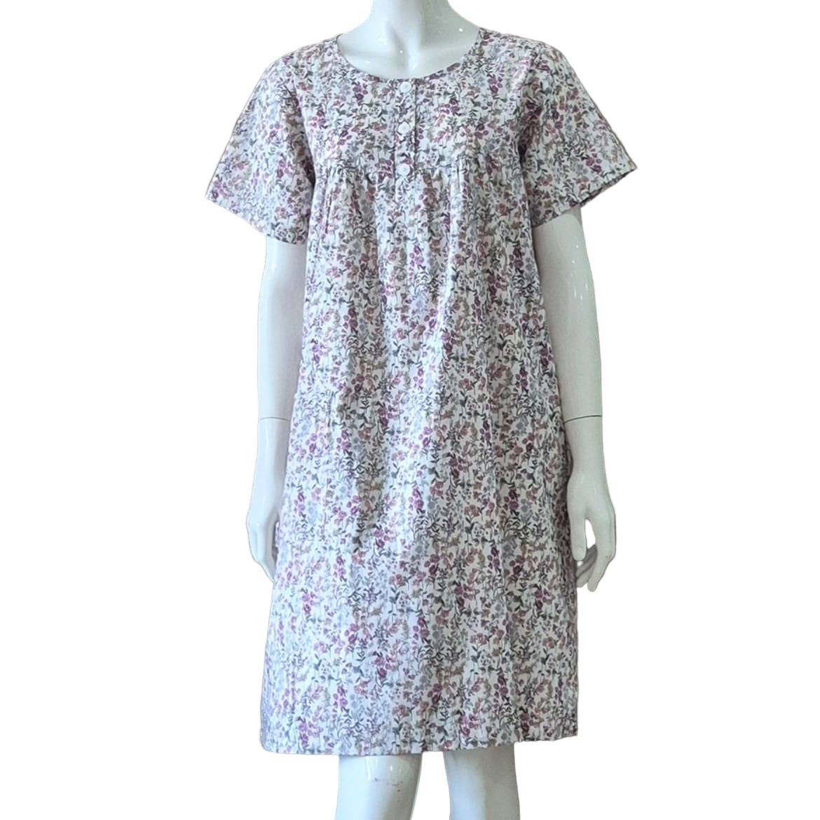 Night Dress with Chest Gather