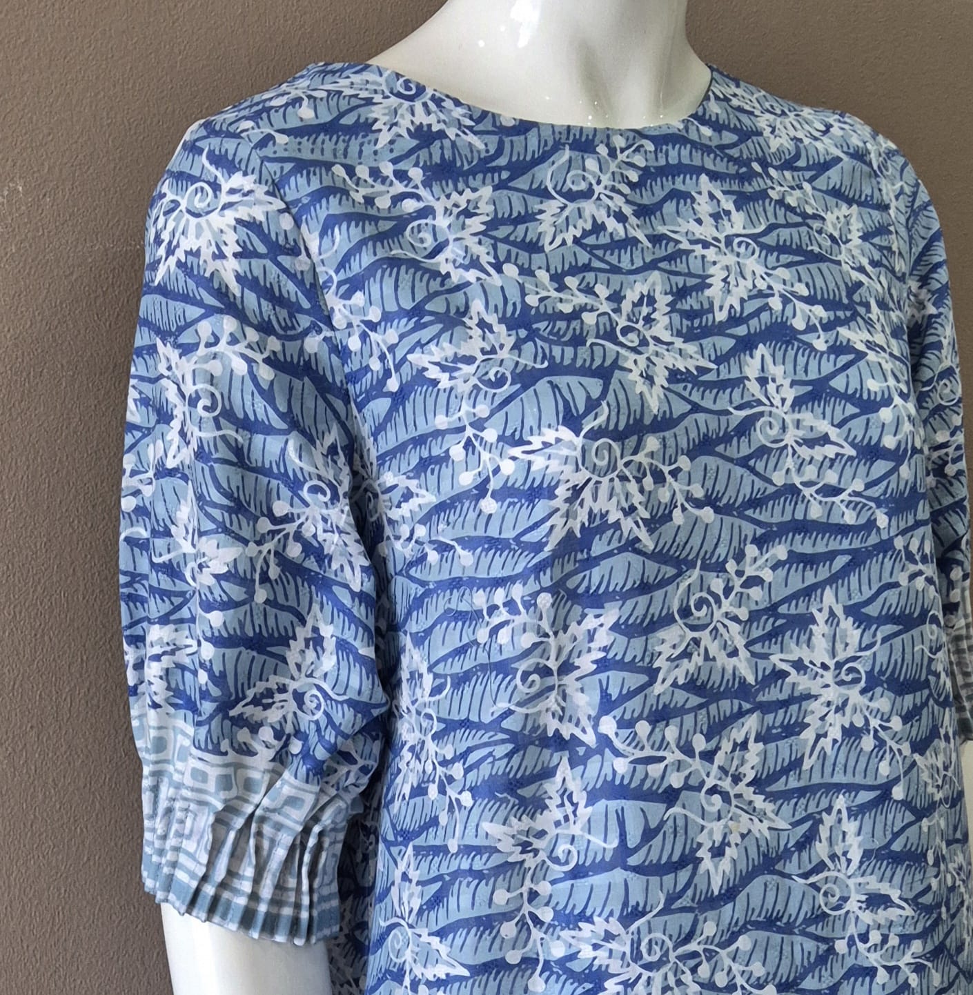 Puff Sleeve Midi Dress - XS